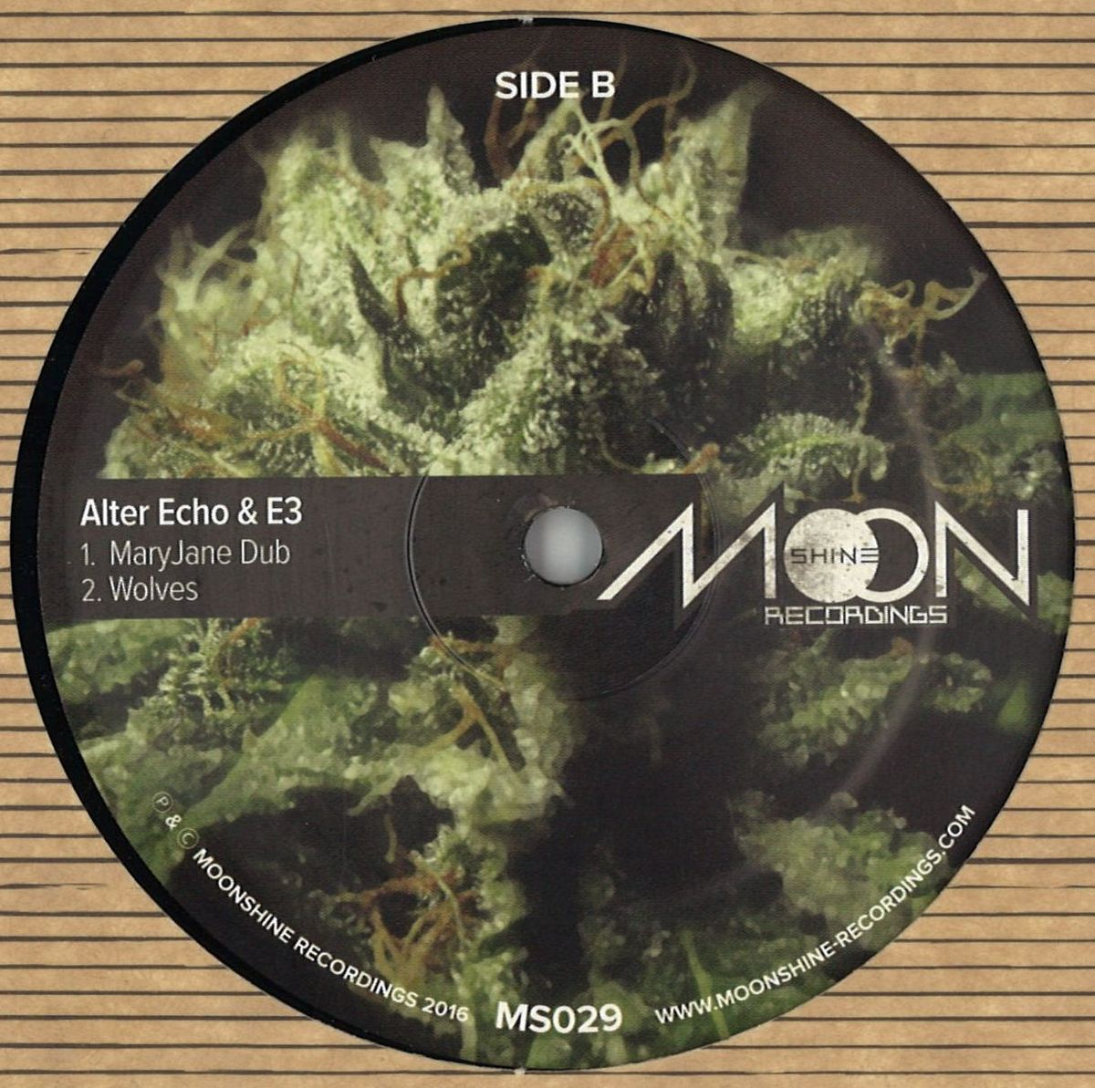 Alter Echo & E3 MaryJane - 12 Moonshine Recordings MS029 Vinyl Record | Limited Edition Collector's Item for DJs & Music Enthusiasts | Perfect for Home Listening & Club Playback