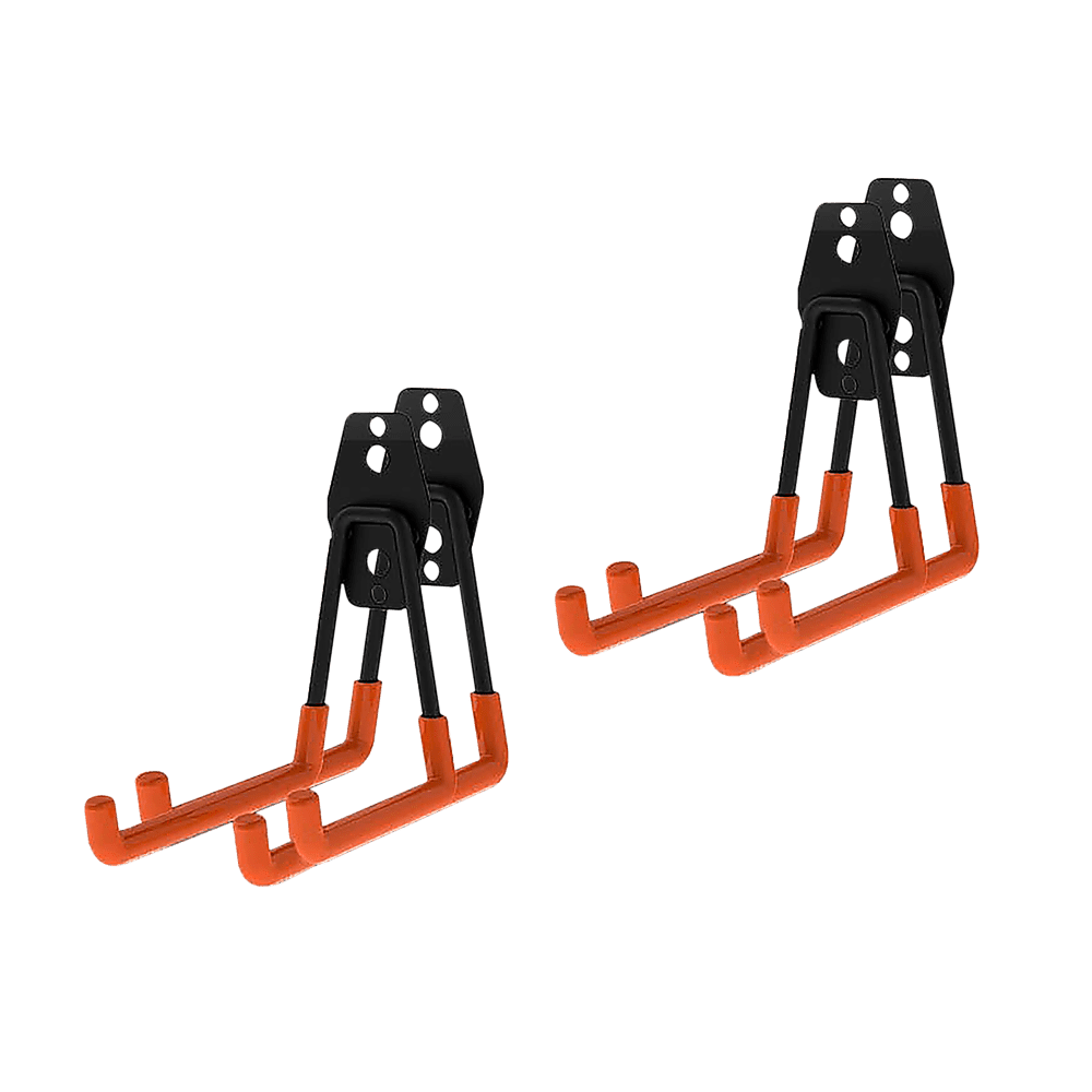 12 Pack Heavy Duty Steel Wall Mount Garage Hooks - Tool Storage Organizer for Workshop, Garage, Shed & Home Organization