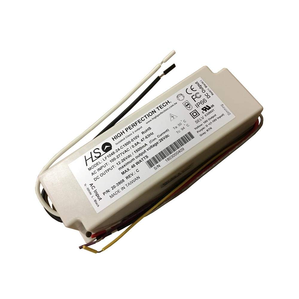 LF1048-24-C1500-010V 48W Dimmable LED Driver 1500mA 0-10V - Perfect for LED Strip Lights, Under Cabinet Lighting & Commercial LED Installations