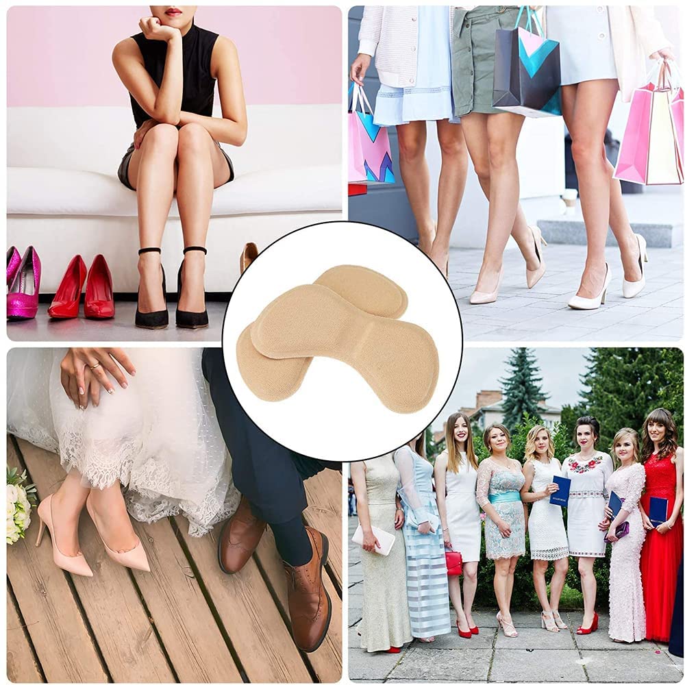 FEXMY Silicone Shoe Bite Protectors for Women & Men - Anti-Slip Heel Grips for Loose Shoes | Comfortable Shoe Liner Inserts for Big Shoes | Adjustable Heel Pads (1 Pair) - Perfect for Dress Shoes, Sneakers & High Heels