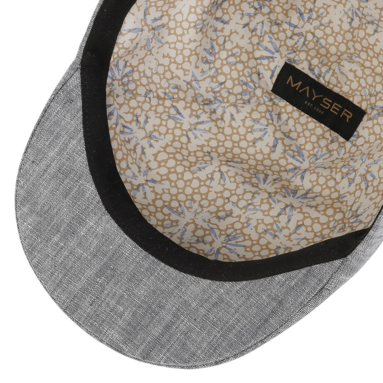 Stylish Mayser Paddy Linen Flat Cap for Men - Classic Irish Summer Hat for Outdoor Activities, Golf, Fishing & Casual Wear