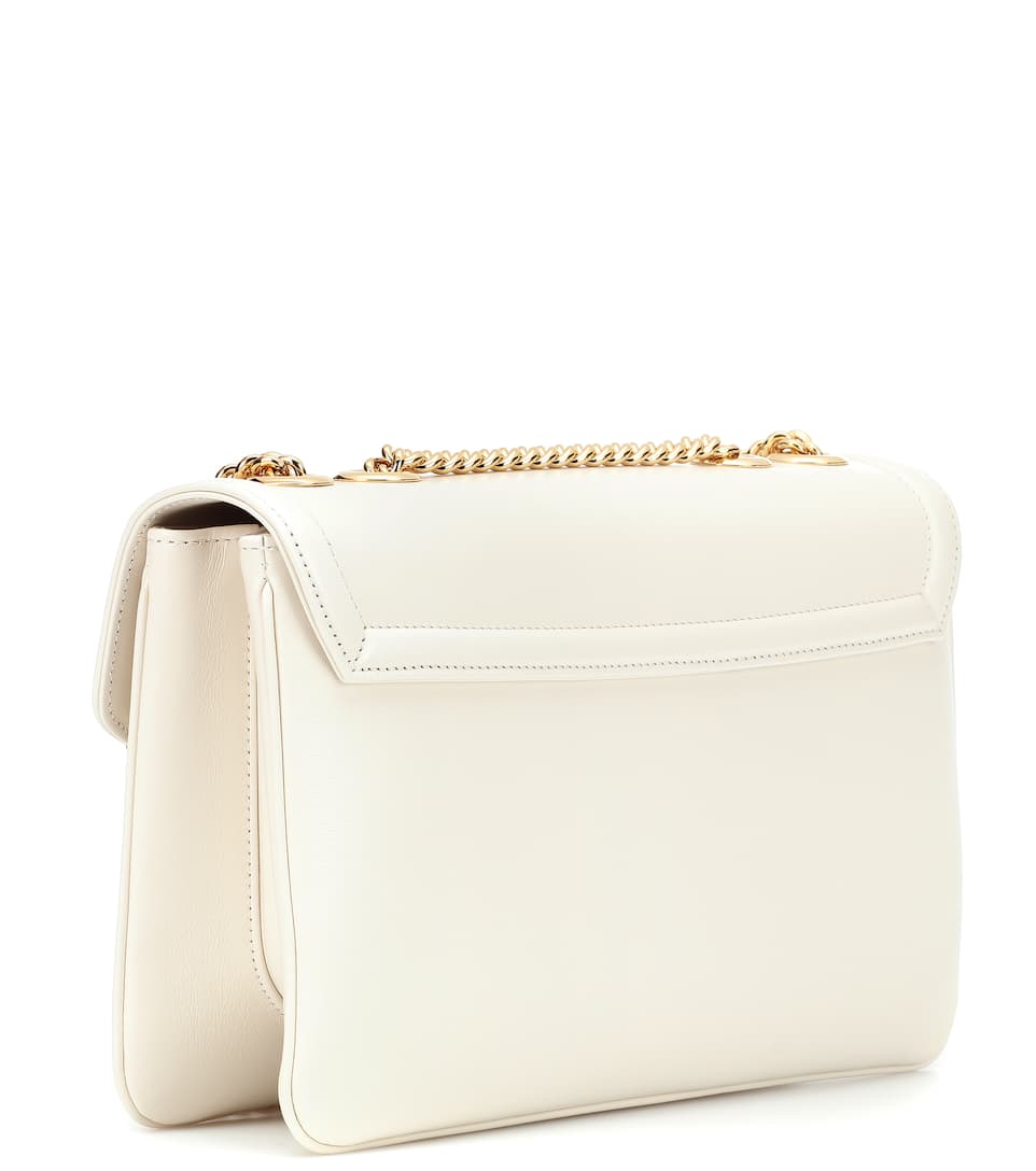 Gucci Rajah Medium Shoulder Bag for Women - White Leather Crossbody Purse with Tiger Head Detail | Perfect for Work, Travel & Evening Events