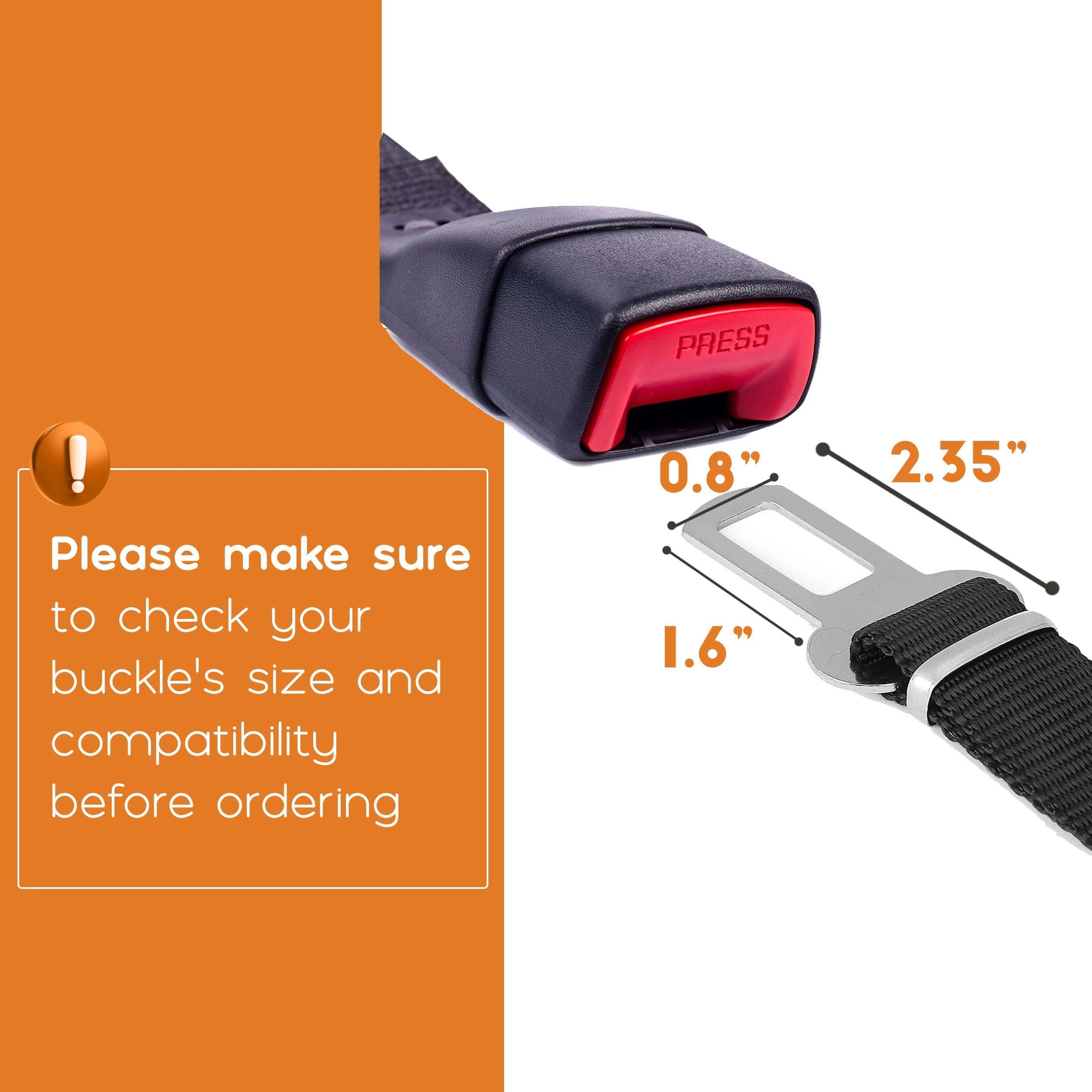 Mr. Pen Adjustable Dog Seat Belt for Car - 2 Pack, Pet Safety Harness with Car Leash for Small & Medium Dogs | Perfect for Road Trips, Vet Visits & Daily Commutes