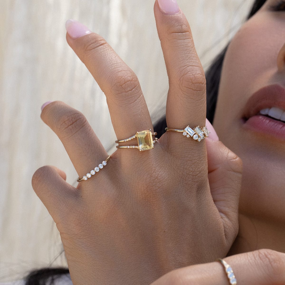 Stunning Citrine Gemstone Ring for Women - 14K Gold Plated Birthstone Jewelry - Perfect for Everyday Wear & Special Occasions