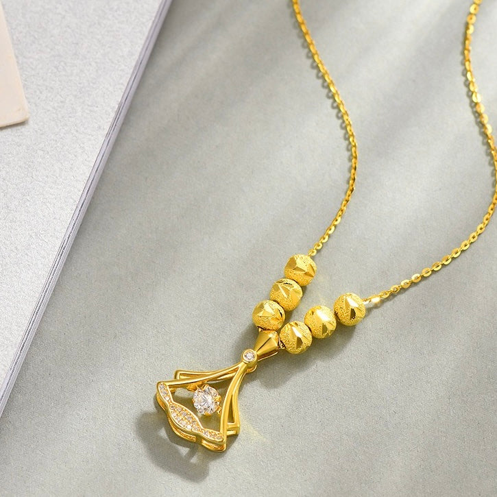 14K Gold Plated Ginkgo Leaf Pendant Necklace for Women - Elegant Dainty Chain Jewelry Gift for Her | Perfect for Everyday Wear, Date Night & Special Occasions