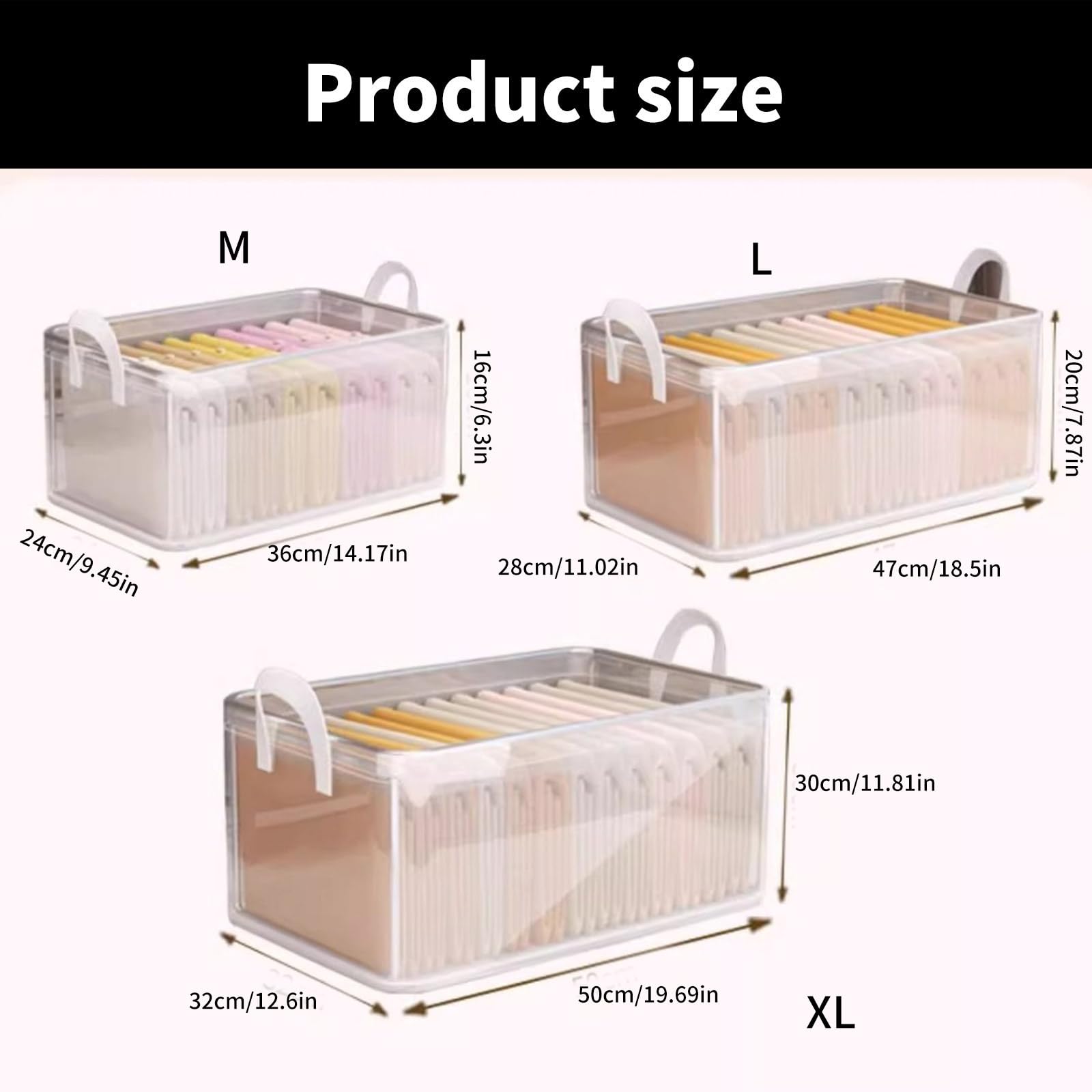 Durable PVC Storage Box with Clear Design for Easy Item Identification - Home, Office & Closet Organization Solution for Toys, Crafts & Supplies