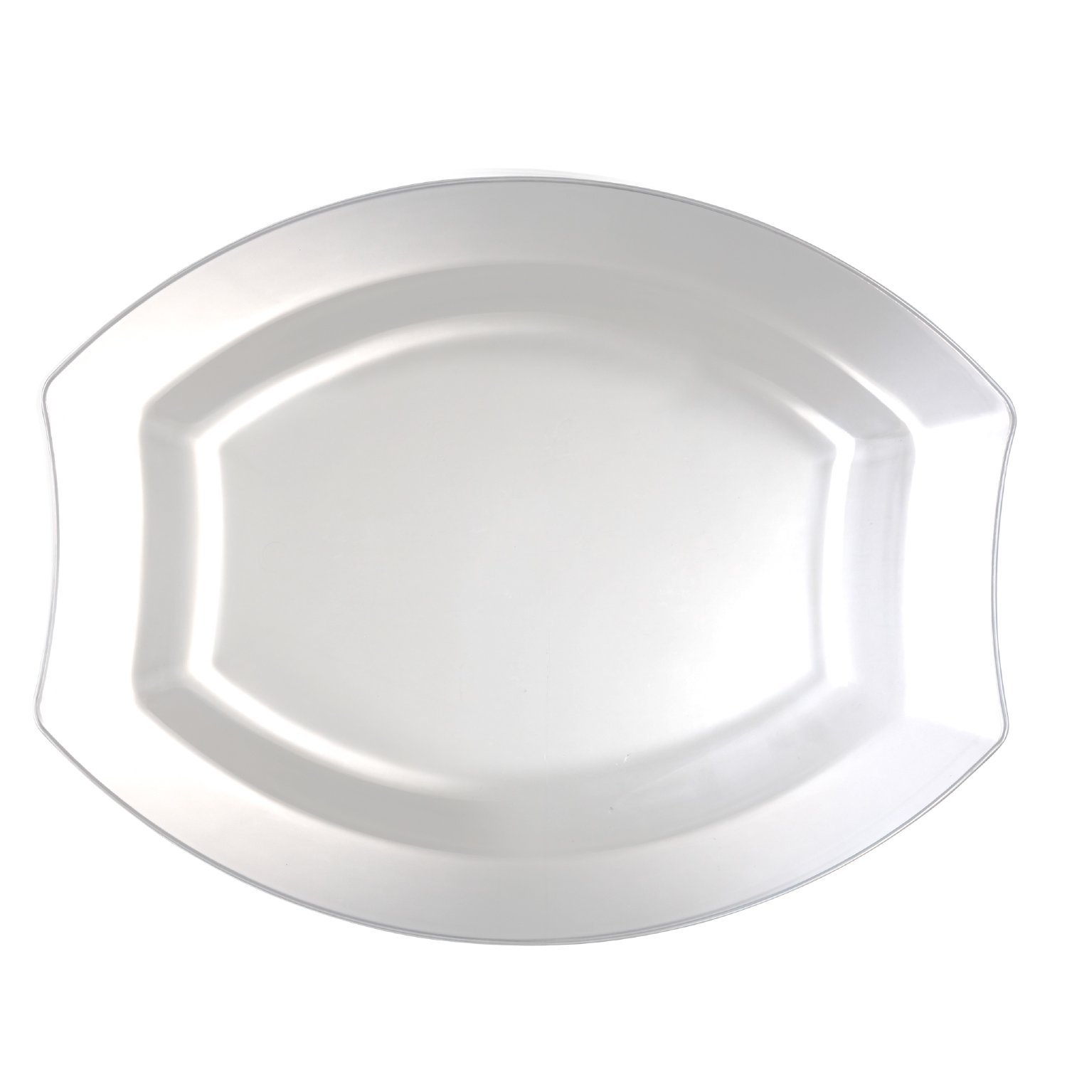 Royal Party Plates 10.5 Inch - 240 Pack Clear Disposable Dinner Plates for Weddings, Birthdays & Special Events - Premium Quality Plastic Plates for Elegant Celebrations