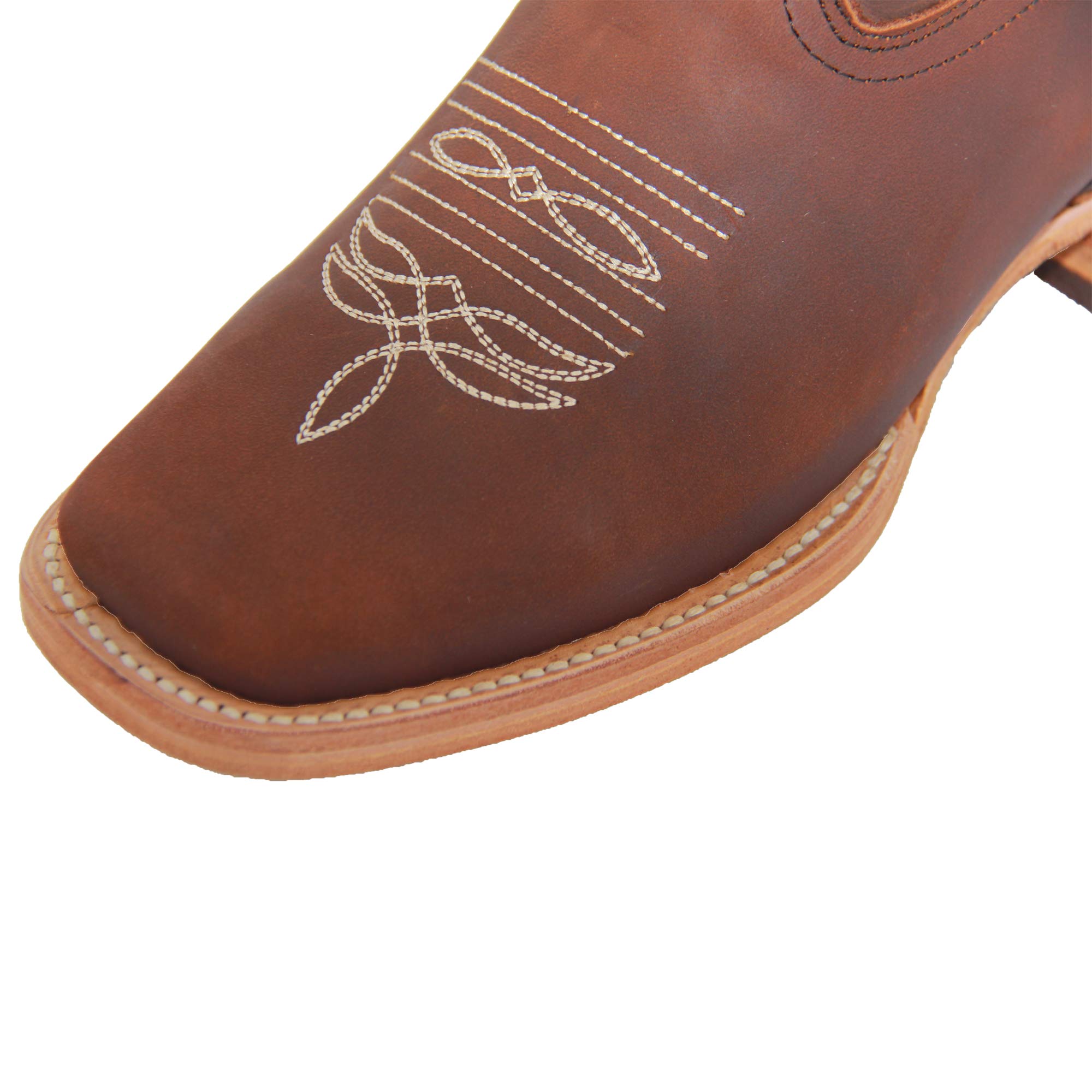 Women's Western Cowboy Boots - Genuine Leather Square Toe Floral Embroidered Ankle Boots for Country Dancing, Rodeo & Casual Wear