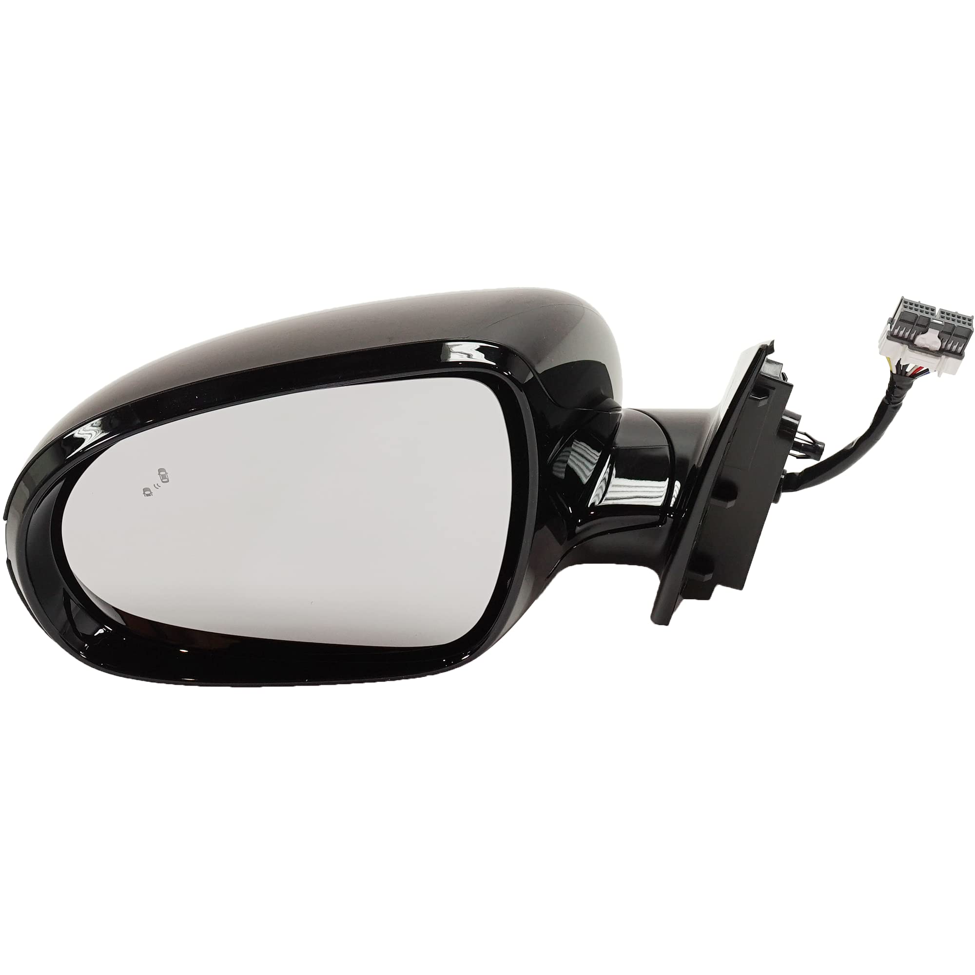 Kia Sorento 2016-2018 Driver Side Power Heated Mirror with Signal Light & Blind Spot Monitor - Power Fold, Paintable (No Memory) | Replacement for Damaged Mirrors, Winter Driving Safety Upgrade