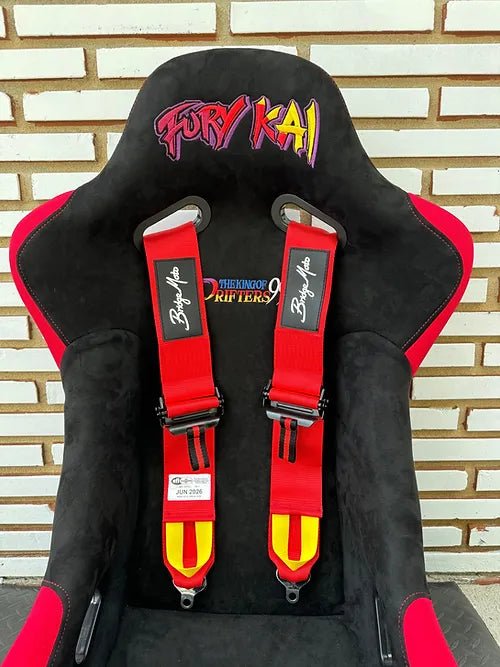 Bridgemoto SFI Approved 4 Point & 5 Point Racing Harness with Cam Lock - High Performance Safety Harness for Motorsports, Drifting, and Track Racing