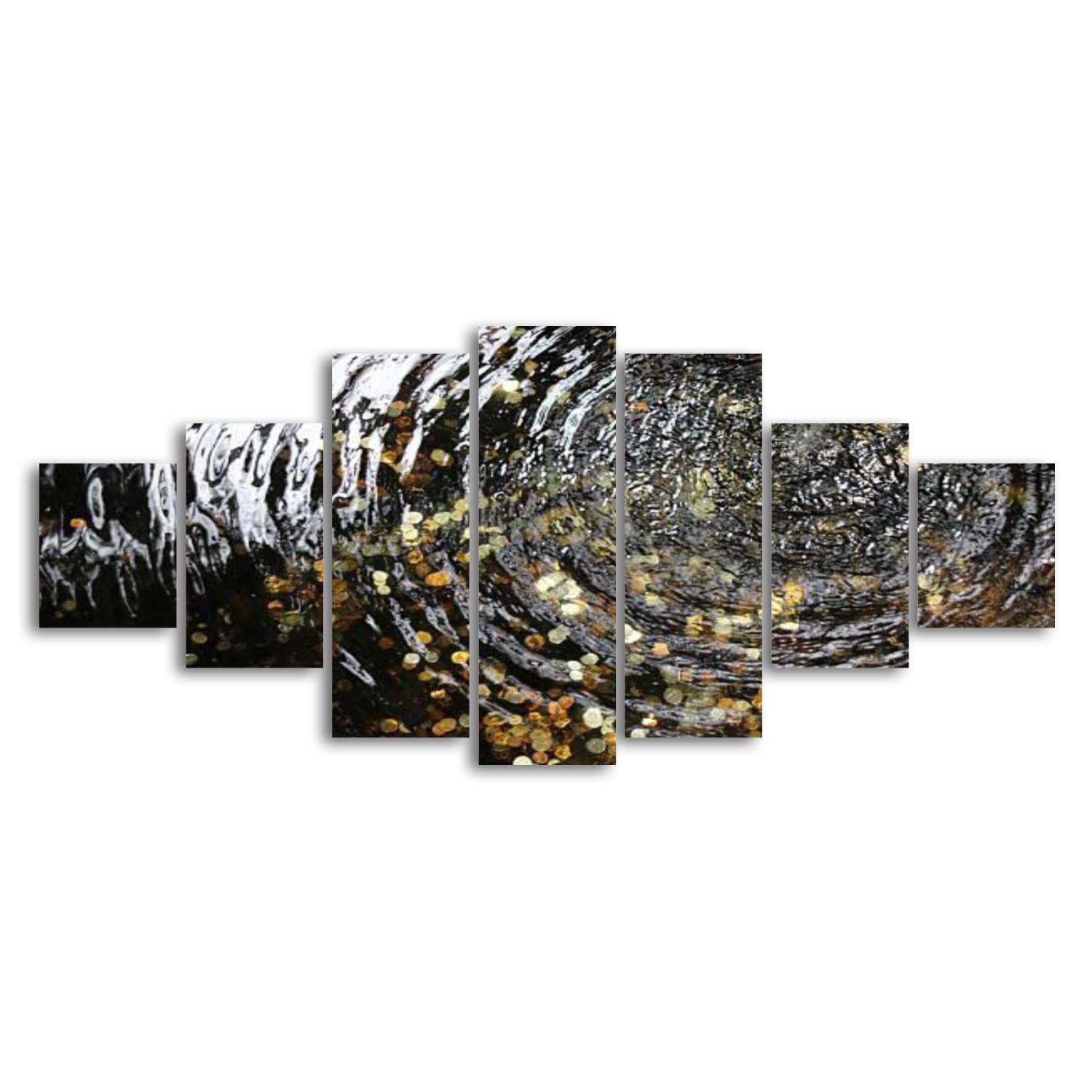 Wishing Well Canvas Wall Art - Large 7-Panel Framed Painting for Living Room, Bedroom & Office Decor - Ready to Hang | Perfect for Home, Wedding & Gift Giving