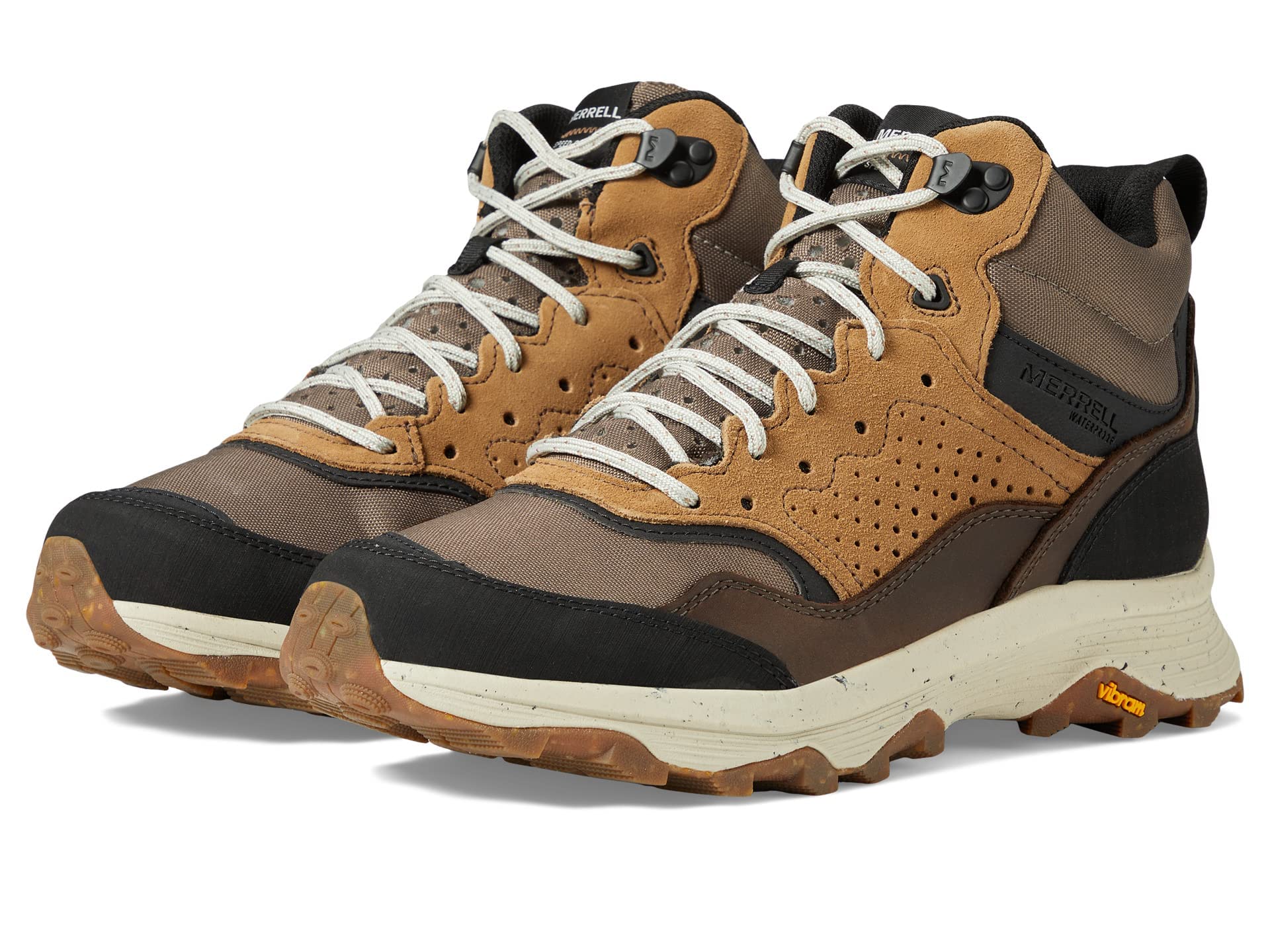 Merrell Men's Speed Solo Mid WP Waterproof Hiking Boots - Lightweight & Durable for Outdoor Adventures, Trail Running & Backpacking
