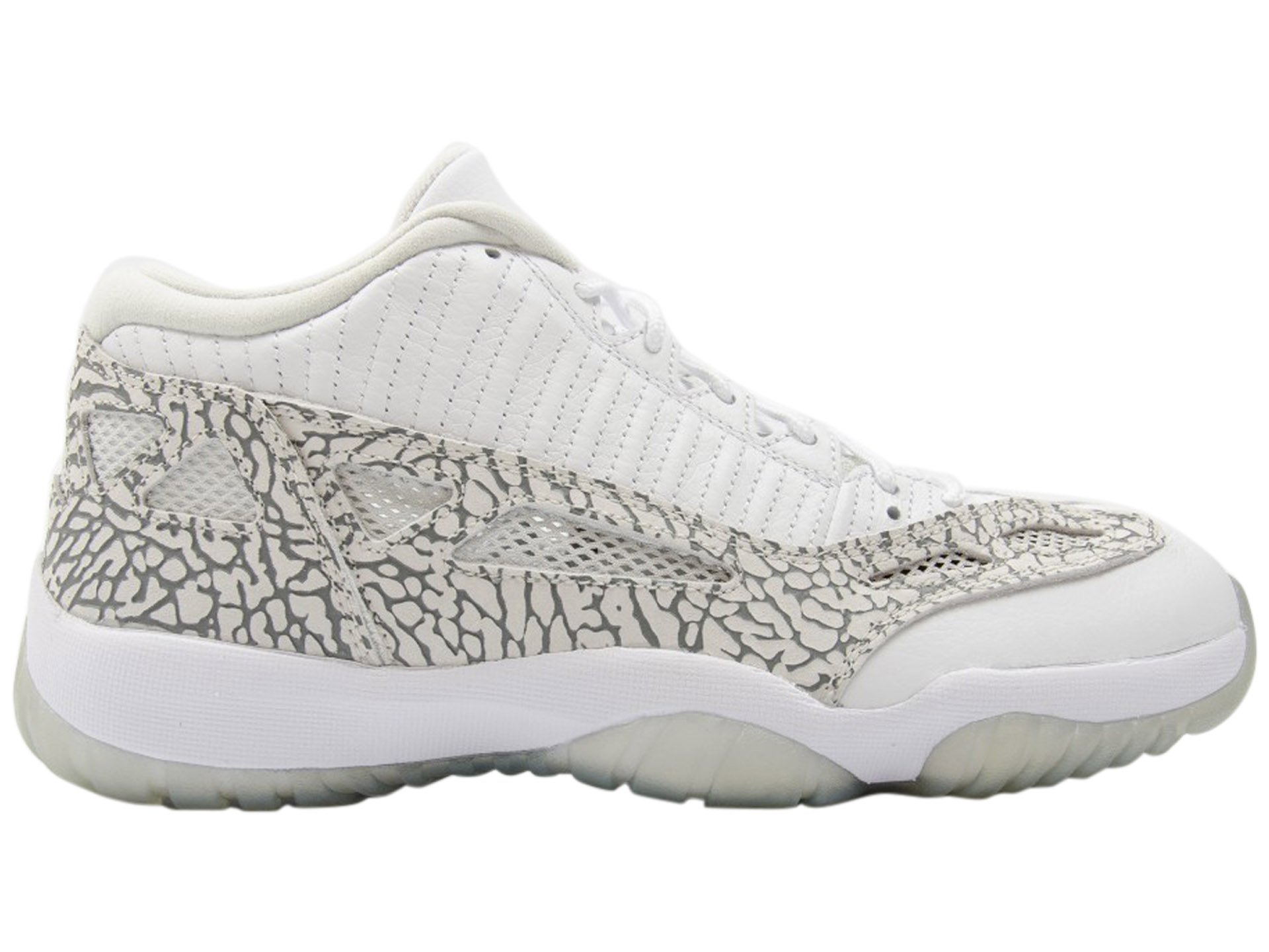 Air Jordan 11 Retro Low White Men's Basketball Shoes - Comfortable Sneakers for Casual Wear & Sports (Style# 306008-102) - Perfect for Streetwear, Gym & Everyday Fashion