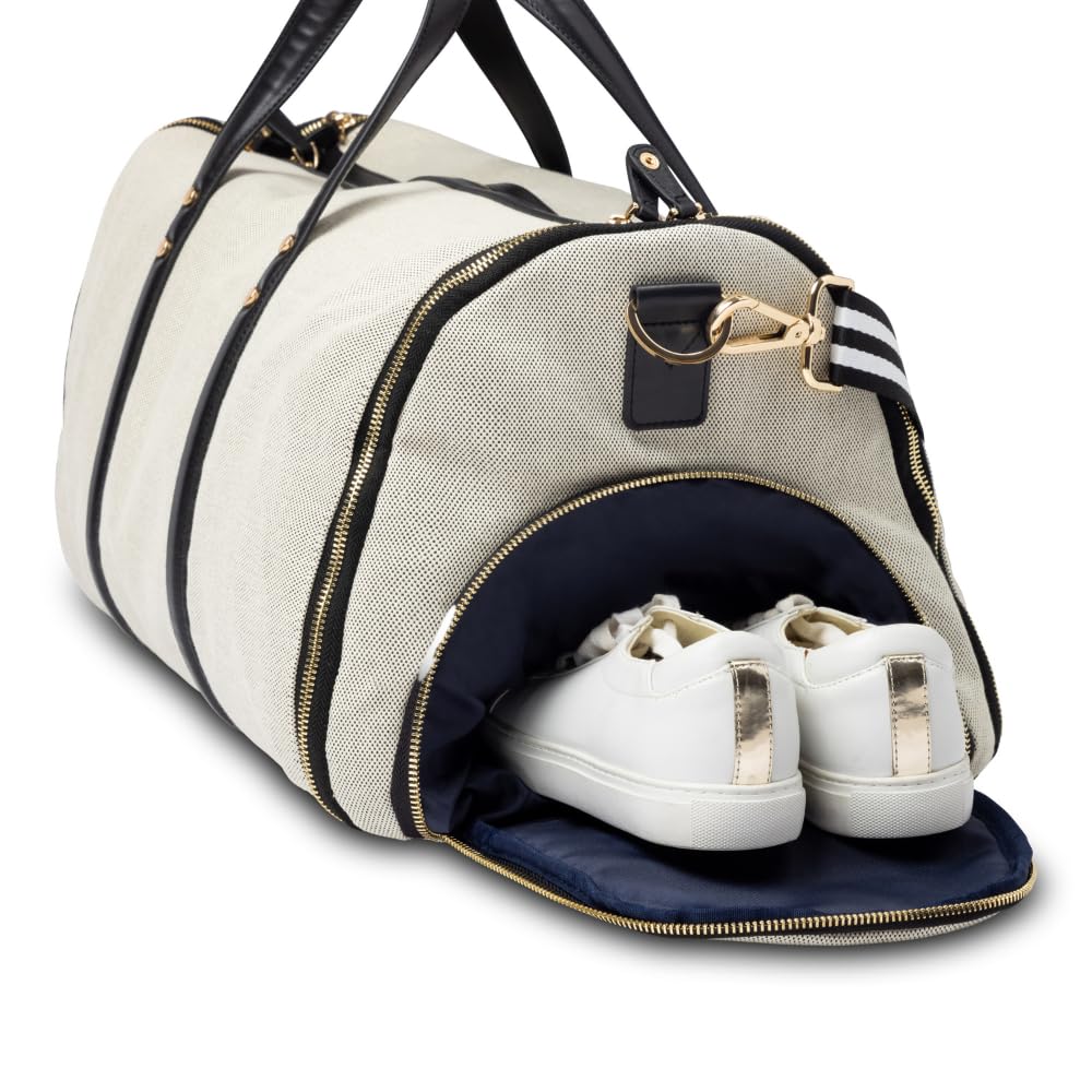 Kendall Convertible Rolling Duffel Carry On Bag with Wheels & Handle - Travel Garment Weekender with Shoe Pouch | Perfect for Business Trips, Weekend Getaways & Airplane Carry-On Luggage