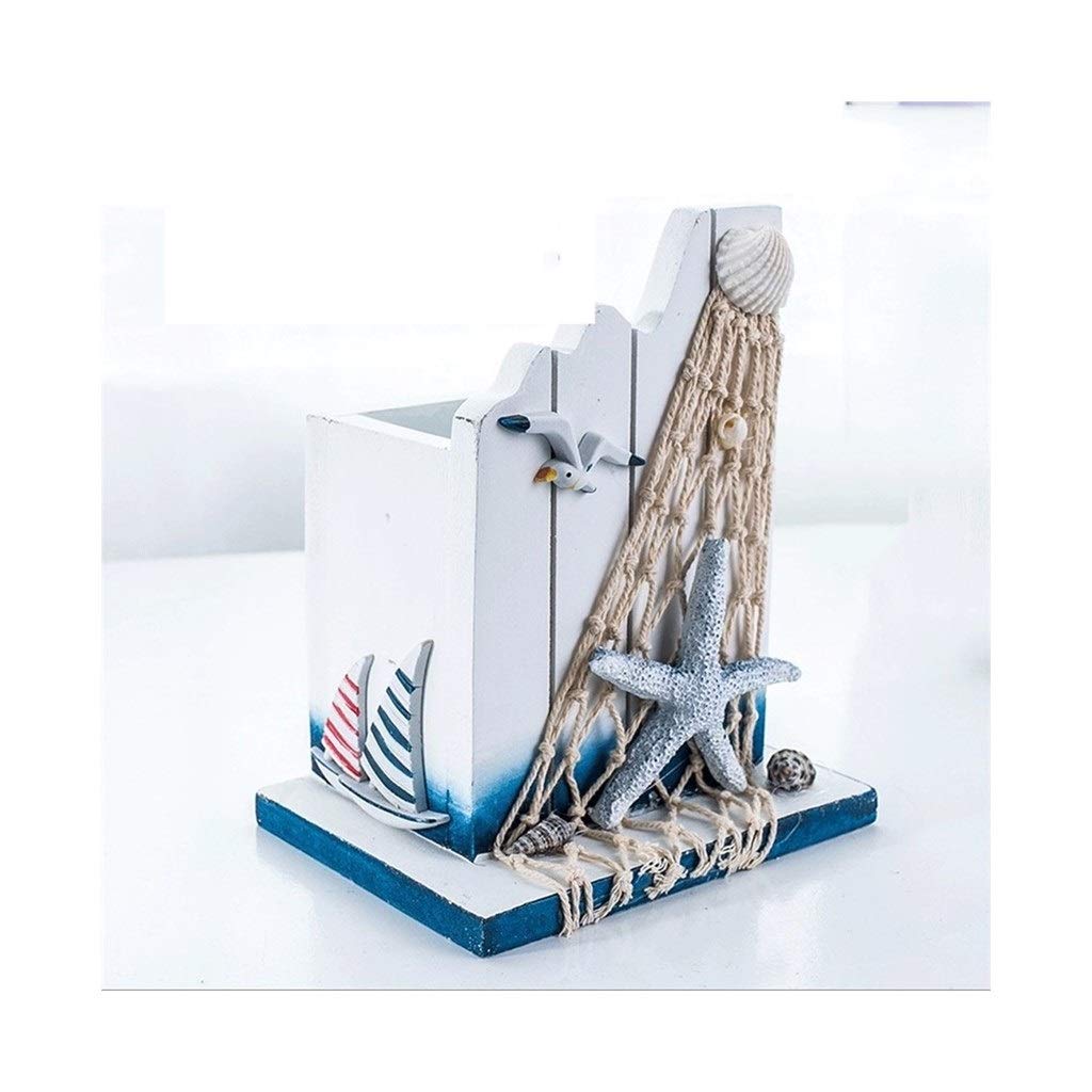 NNR Sailing Themed Pen and Pencil Cup Holder - Stylish Desk Organizer for Office Supplies, Perfect Gift for Home & Office Use - Desktop Pencil Case (Color: D Pen Holder) | Great for Workstations, Study Desks & Gift Giving