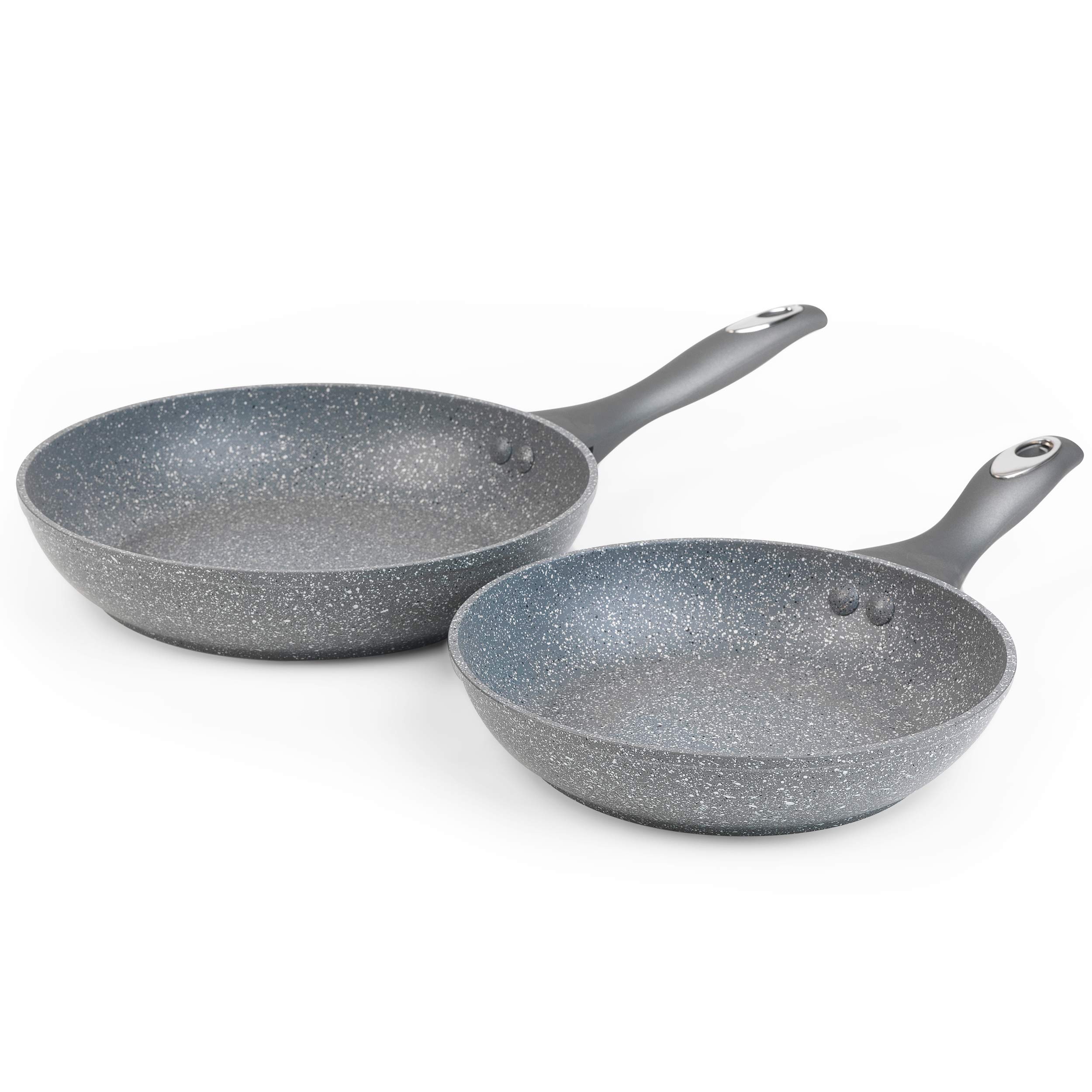 **Salter COMBO-6442 Non-Stick Frying Pan Set - 2-Piece Induction Compatible Aluminum Cookware (8