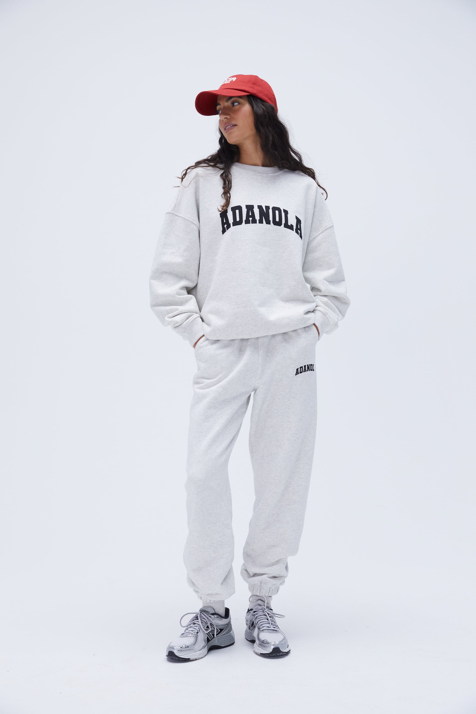 Varsity Sweatpants for Men & Women - Light Grey Melange/Black | Comfortable Joggers for Gym, Lounge & Casual Wear