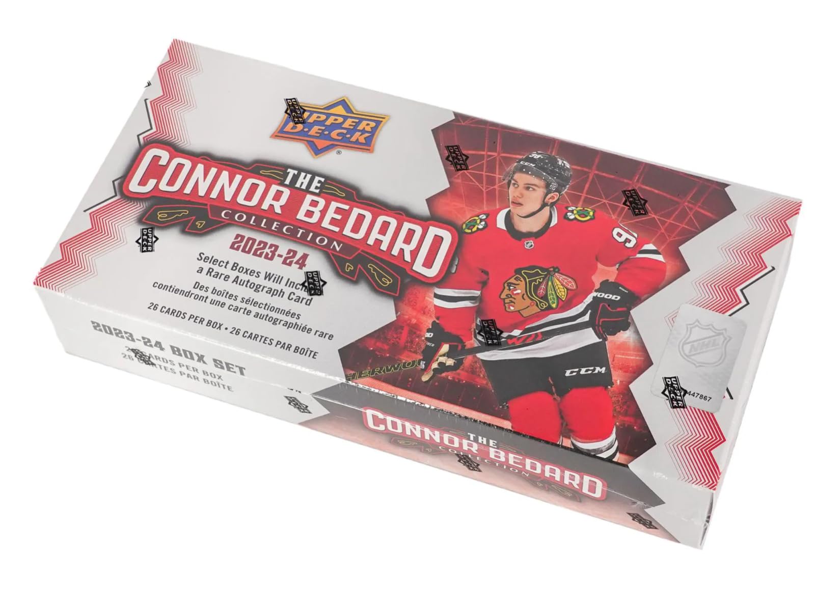 2023/24 Connor Bedard NHL Trading Cards Collection Box - 26 Premium Hockey Cards per Pack | Perfect for Collectors, Investors & Sports Fans
