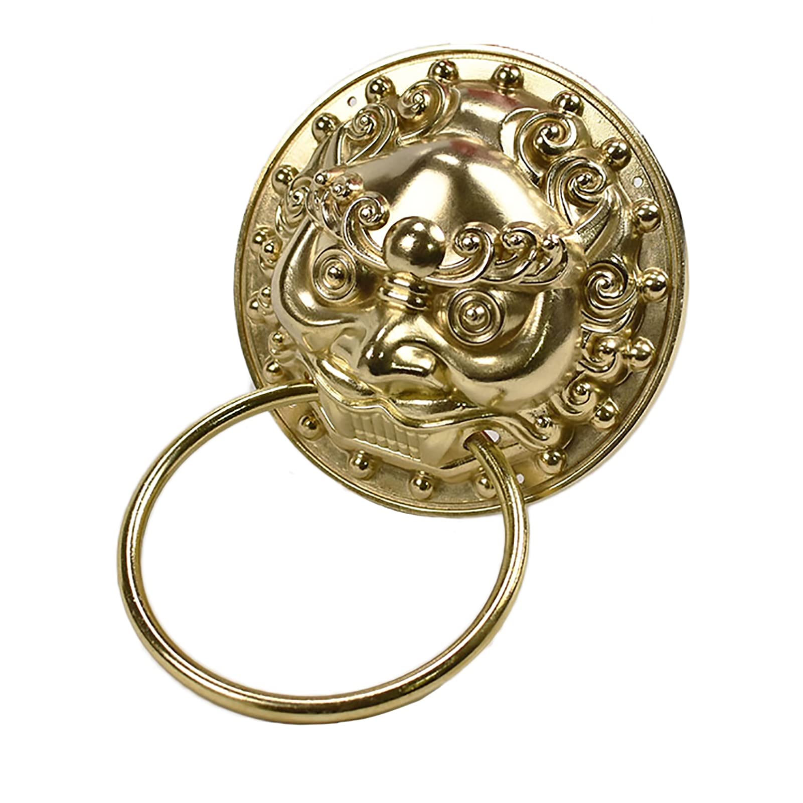 BEFASYY Classic Lion Head Door Knocker - Brass Large Barn & Interior Door Handle - Unique Housewarming Gift for Home Decor (Perfect for Farmhouse, Vintage, or Gothic Style Doors)