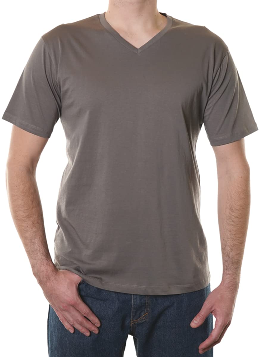 100% Certified Organic Cotton V-Neck T-Shirts for Men | Soft, Breathable & Comfortable | Perfect for Casual Wear, Gym & Everyday Outfits