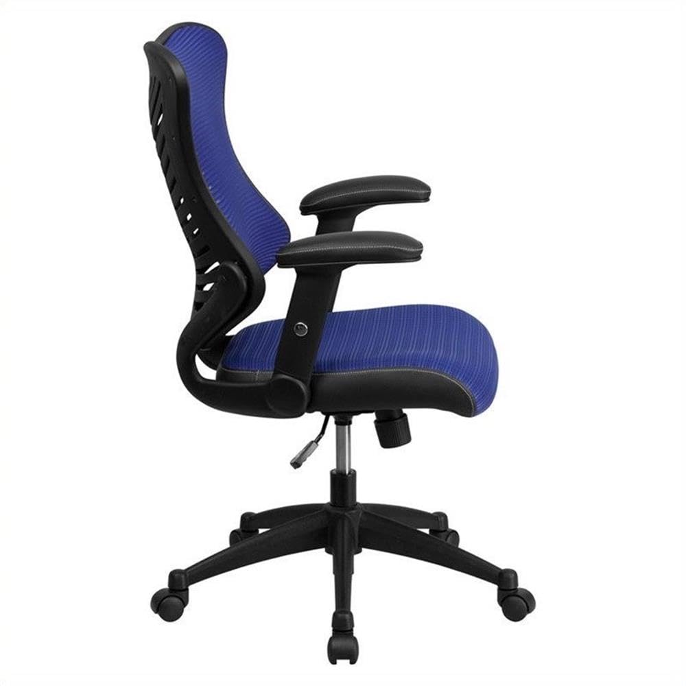 UrbanPro High Back Mesh Office Chair - Ergonomic Adjustable Blue Computer Desk Chair for Home & Office Workspaces | Perfect for Long Hours Sitting, Gaming & Remote Work