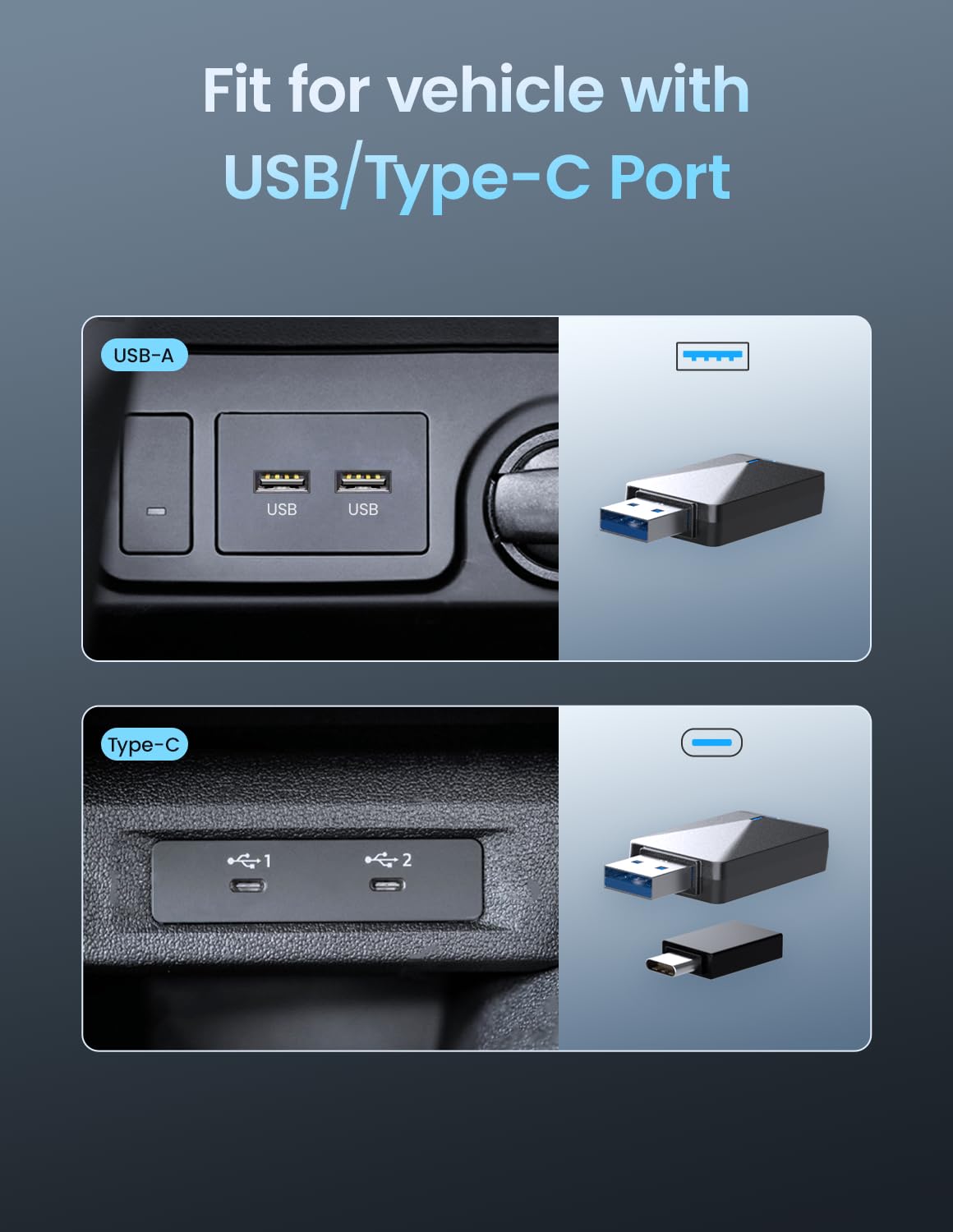 Kello Wireless CarPlay Adapter - Convert Wired to Wireless CarPlay for iPhone iOS 10+ & Android 11+ - Auto CarPlay Dongle with OTA Support - Perfect for Commuting, Road Trips & Hands-Free Driving
