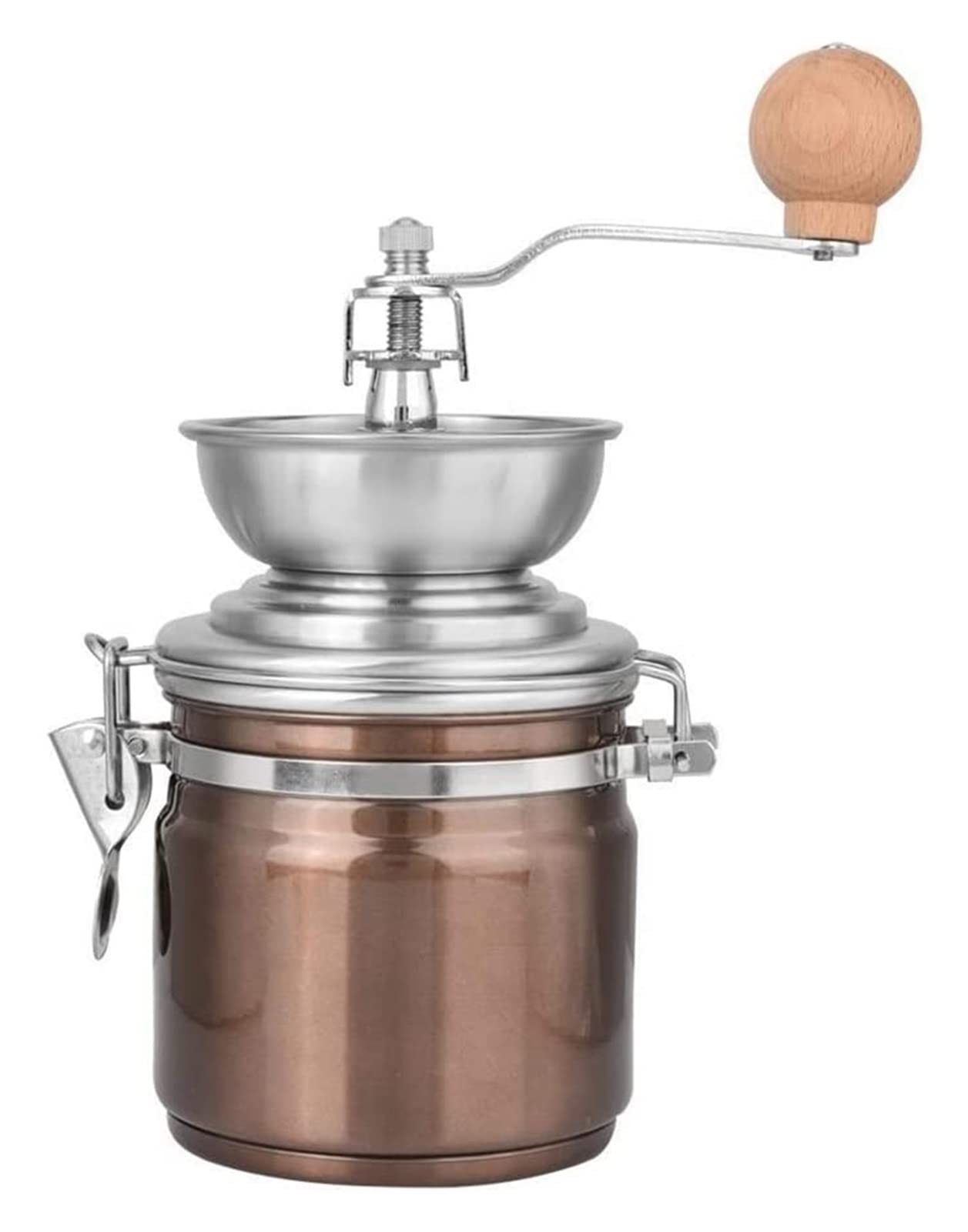 Premium Adjustable Manual Coffee Grinder - Ceramic Burr Mill for French Press, Espresso & Turkish Coffee | Perfect Coffee Lover Gift for Home, Office & Travel | Durable Portable Hand Crank Coffee Bean Grinder