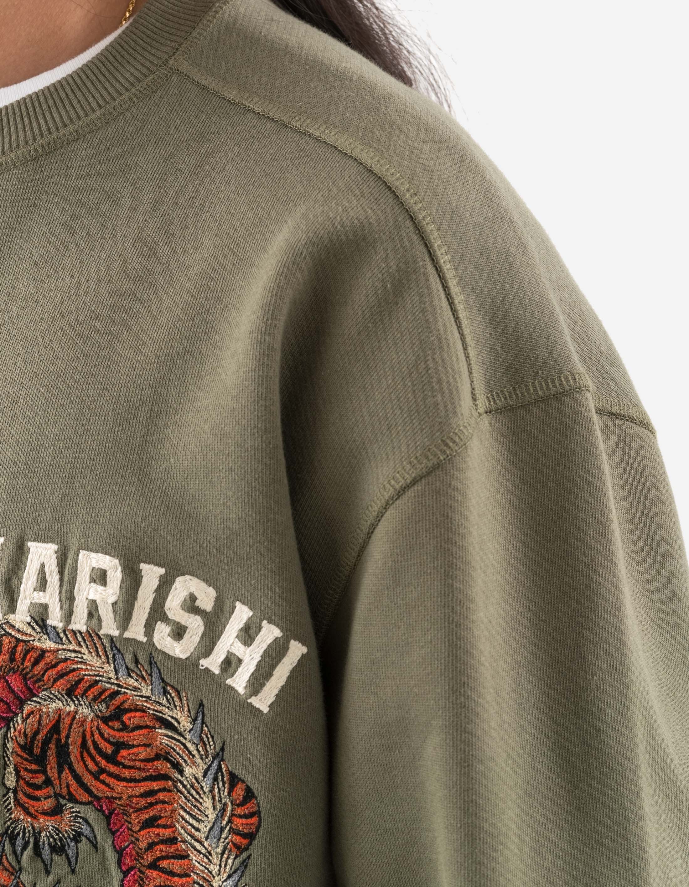 6097 Tiger Dragon Tour Crew Sweatpants - Olive OG 107F Military Style Joggers for Men | Comfortable Casual Workout & Streetwear Pants