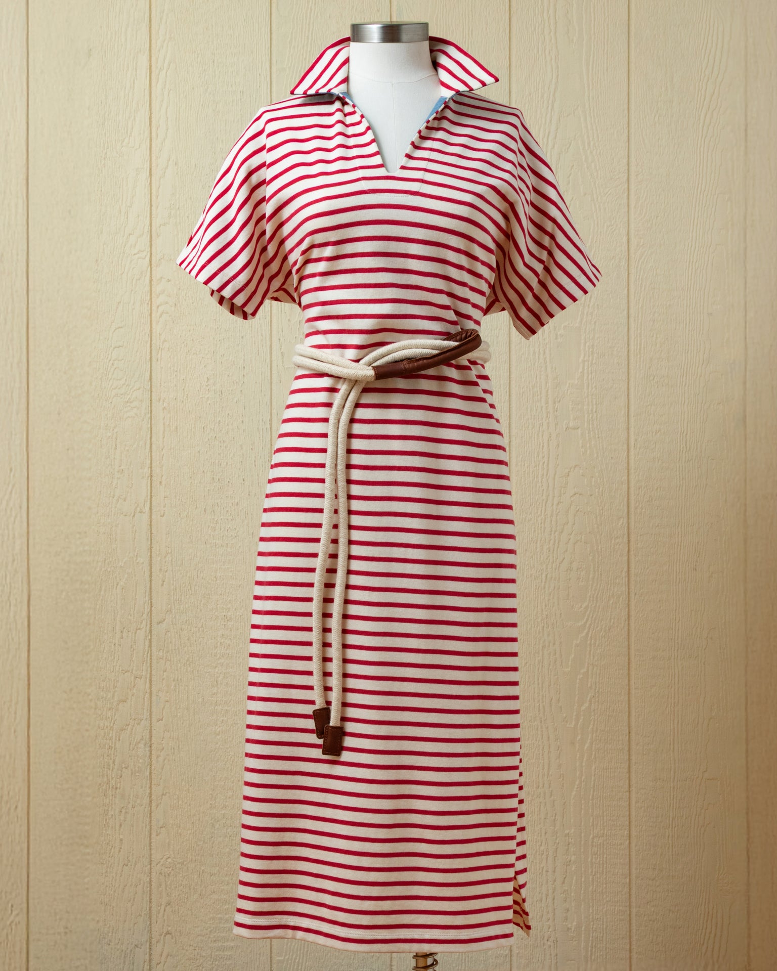 Elegant Marin Dress in Cream & Red - Perfect for Weddings, Parties & Special Occasions