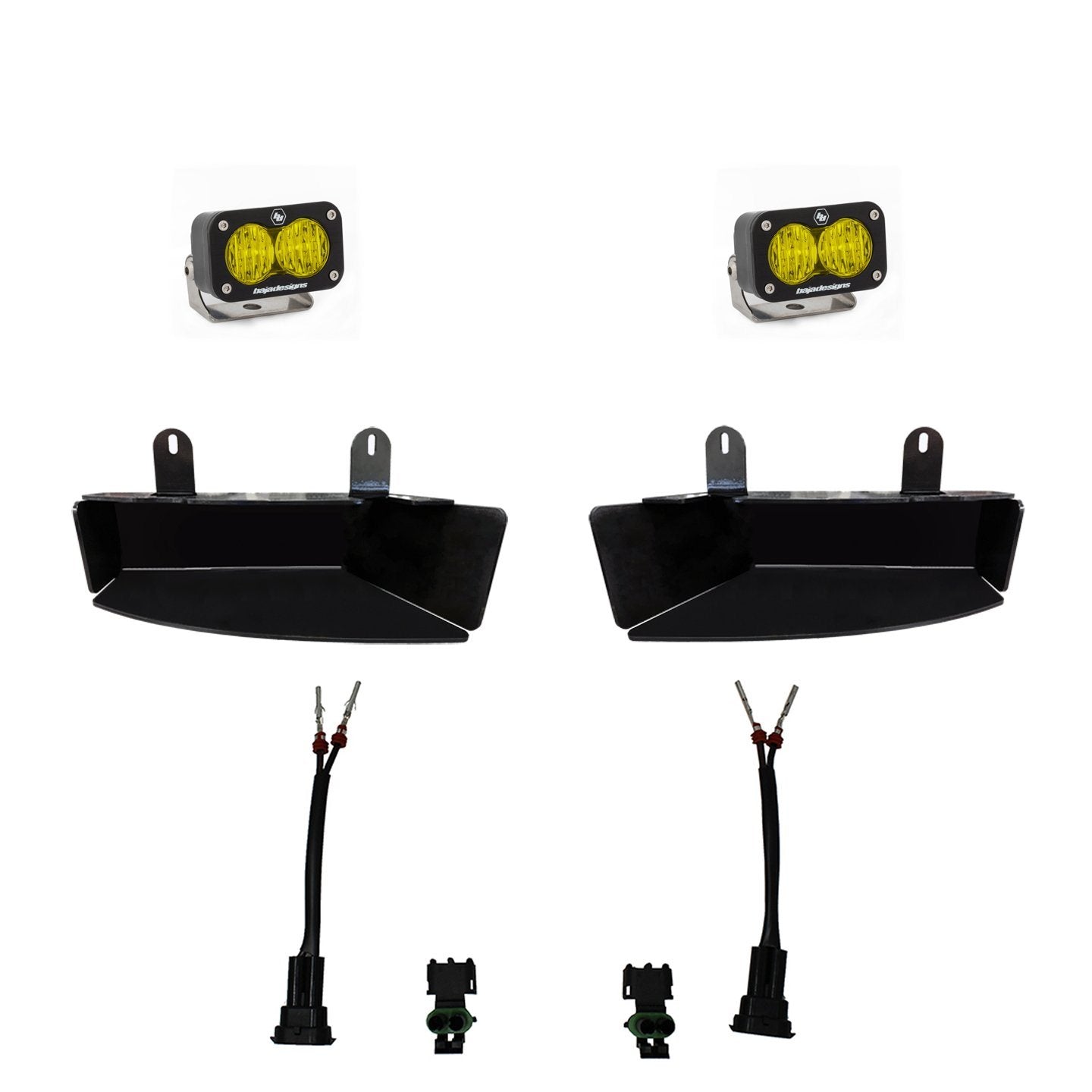 Baja Designs S2 Fog Pocket Kit for 2019-2024 Ram 2500/3500 Trucks | Off-Road LED Light Upgrade for Fog & Night Driving