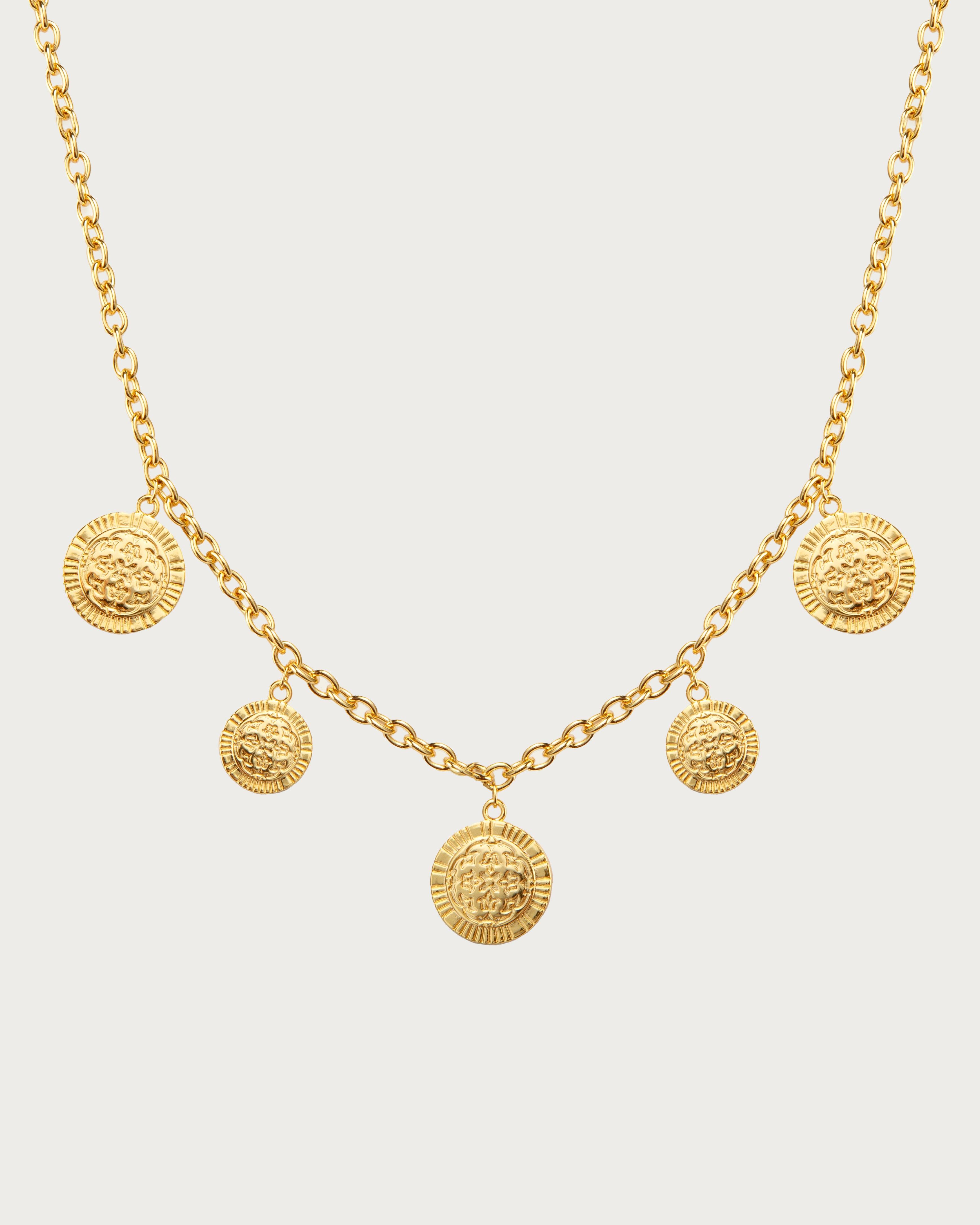 Golden Leaves Necklace - Elegant 18K Gold Plated Pendant for Women - Perfect for Weddings, Parties & Everyday Wear