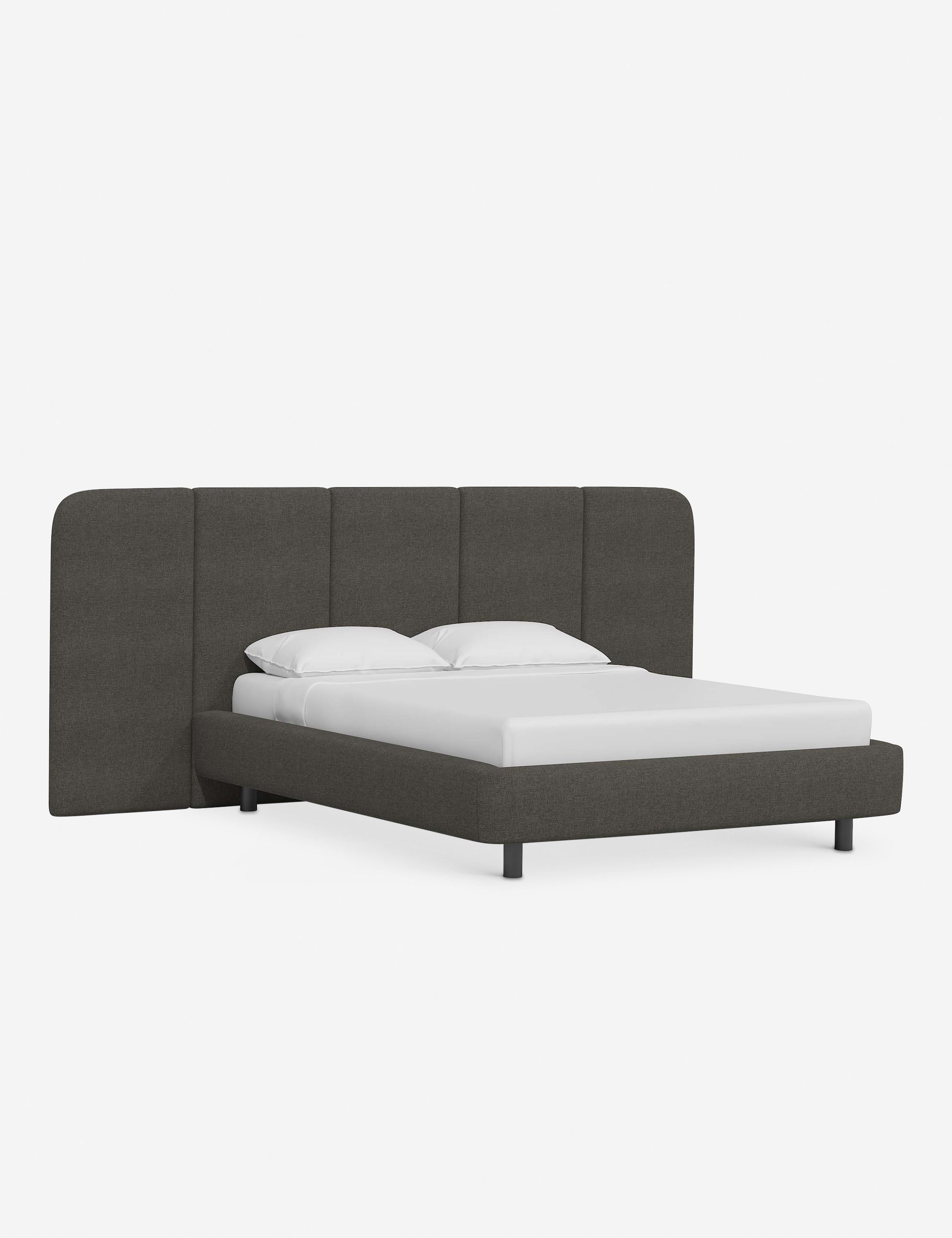 Emmett Platform Bed Frame - Queen Size Modern Minimalist Wooden Bed with Headboard - Perfect for Bedroom, Guest Room & Apartment