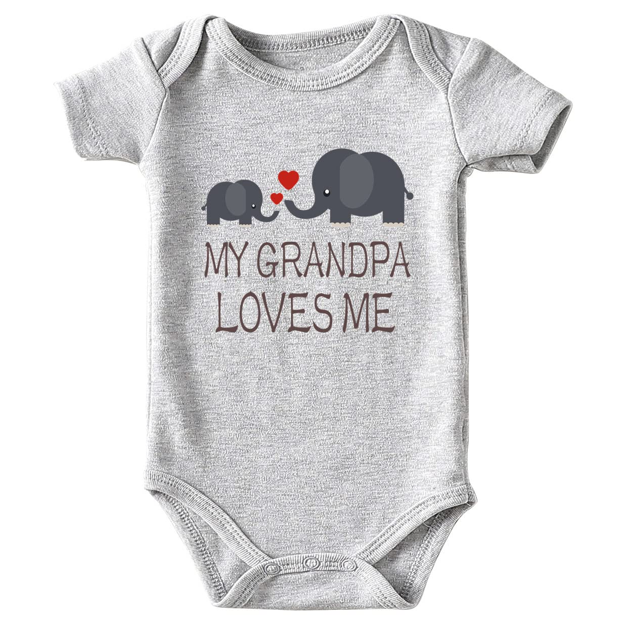 Funny Baby Bodysuit 0-3M - Unisex Love Nana Papa Outfit for Newborns & Infants