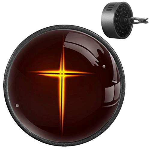 2Pcs Car Diffuser Decor Cross Sign - Aromatherapy Car Ornament for Freshening & Relaxation | Perfect for Home, Office & Travel Use