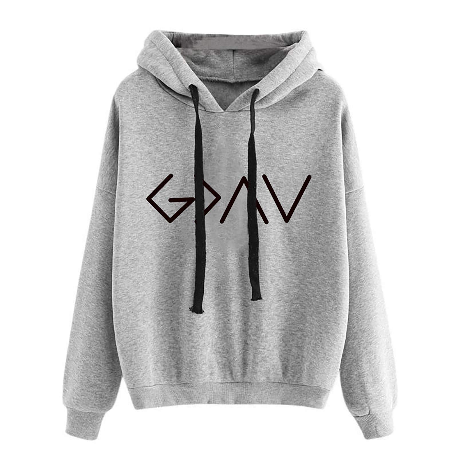 Women's Graphic Print Hoodie - Casual Long Sleeve Lightweight Pullover Sweatshirt with Drop Shoulder Design | Winter Fashion, Streetwear & Lounge Wear