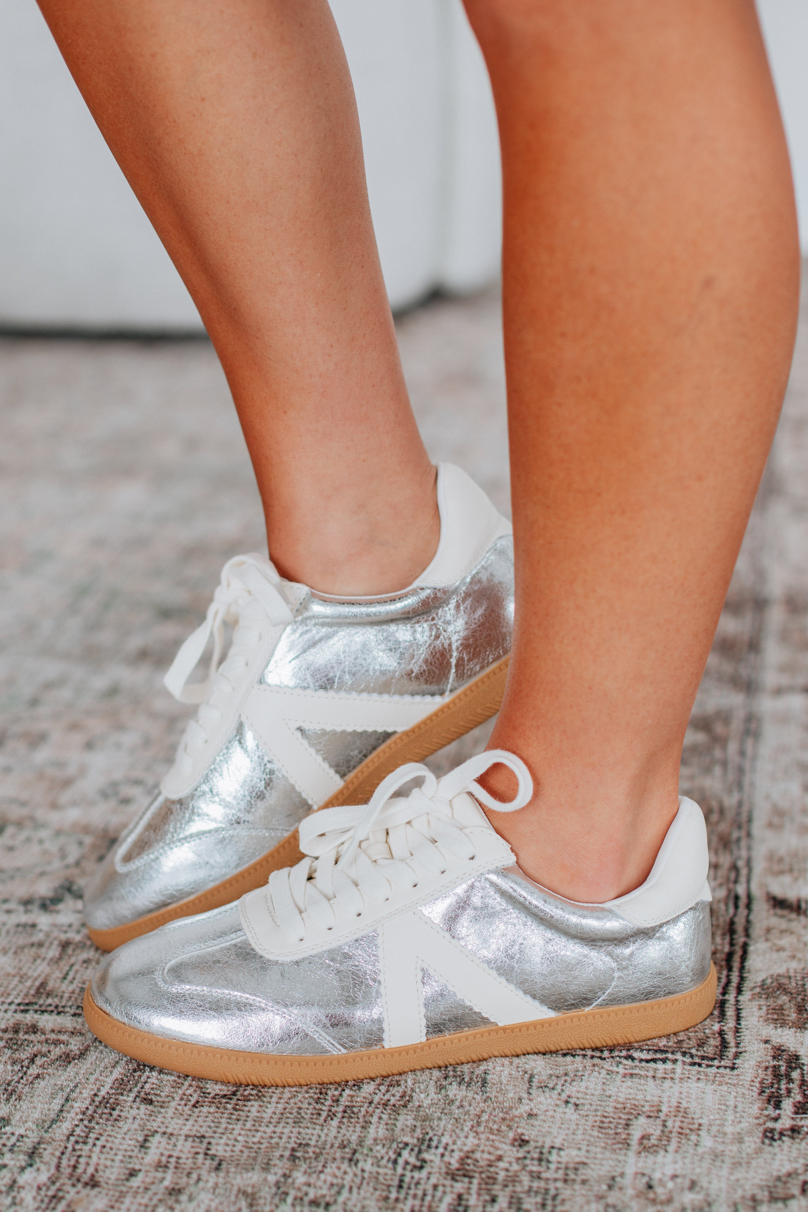 Can't Be Bothered Sneakers - Silver | Comfortable Slip-On Shoes for Men & Women | Perfect for Casual Wear, Running Errands & Everyday Use