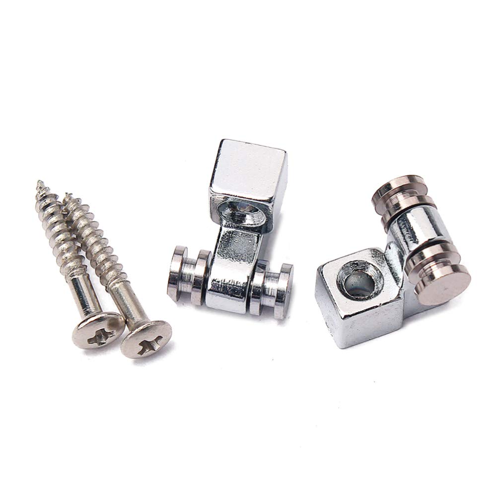 Healifty 2-Piece Vintage Roller Guitar Guide Accessories - Compatible with Metal Bass & Electric Guitars | Perfect for Smooth String Action & Enhanced Playability