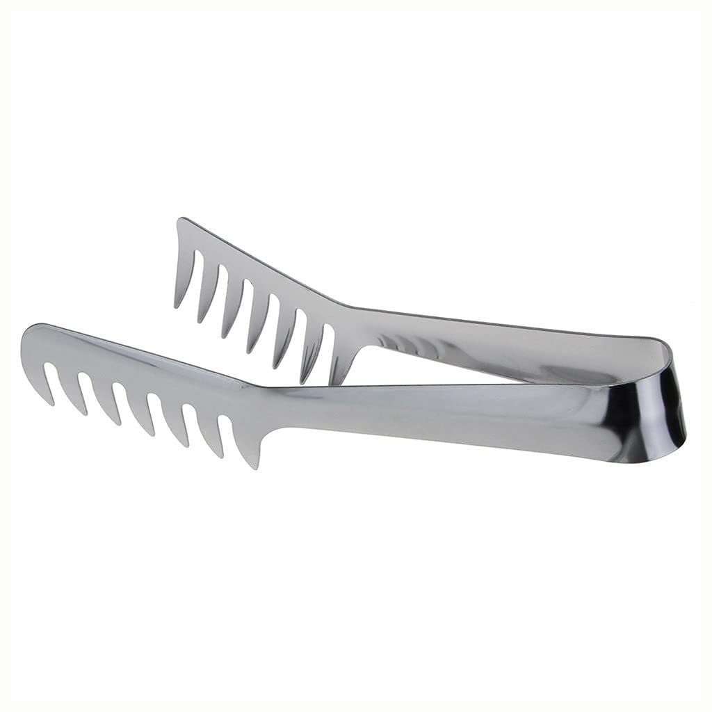 Premium Stainless Steel Pasta Tongs - Spaghetti Clip & Noodle Holder for Restaurants, Cooking, and Serving - Ideal for Western Cuisine, Buffets, and Home Kitchens