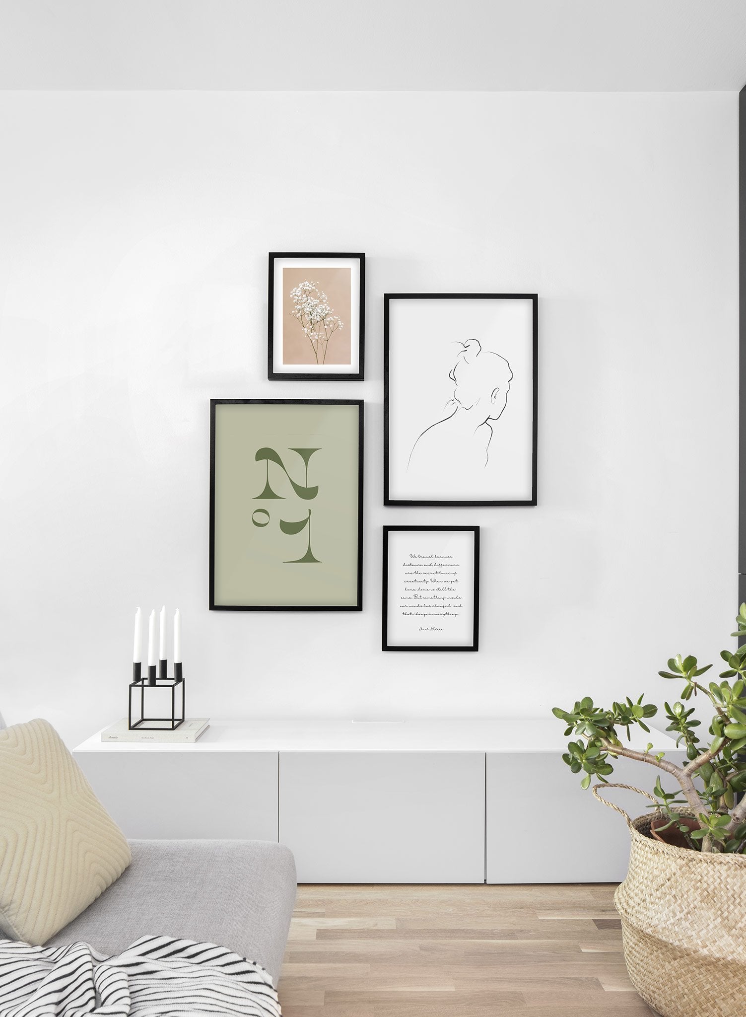 Numero One Green Poster - Premium Wall Art Decor for Home, Office, or Classroom - Perfect for Living Room, Bedroom & Study Spaces