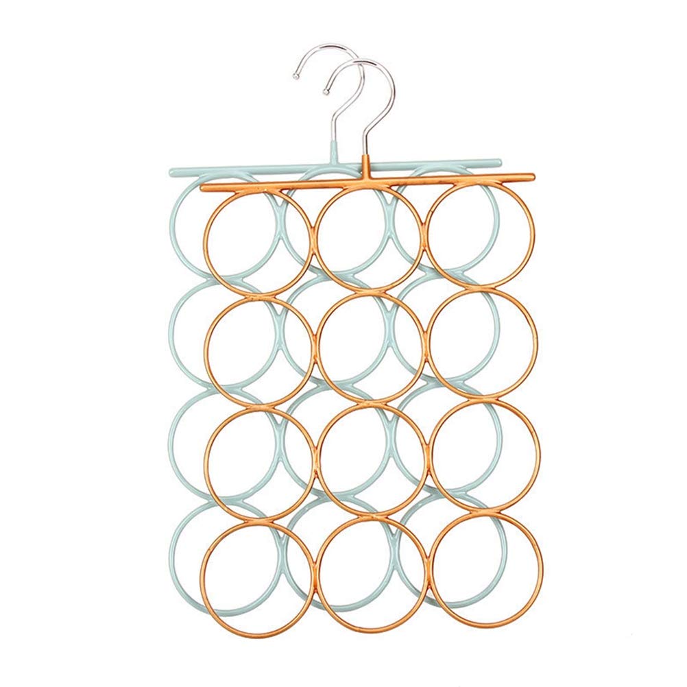 DOITOOL Wall Mounted Belt & Tie Organizer - Multi-Purpose Hanger for Belts, Ties, Scarves, Socks & Pants - Space Saving Bedroom Storage Solution in Earth Tones - Perfect for Closet Organization & Small Space Living