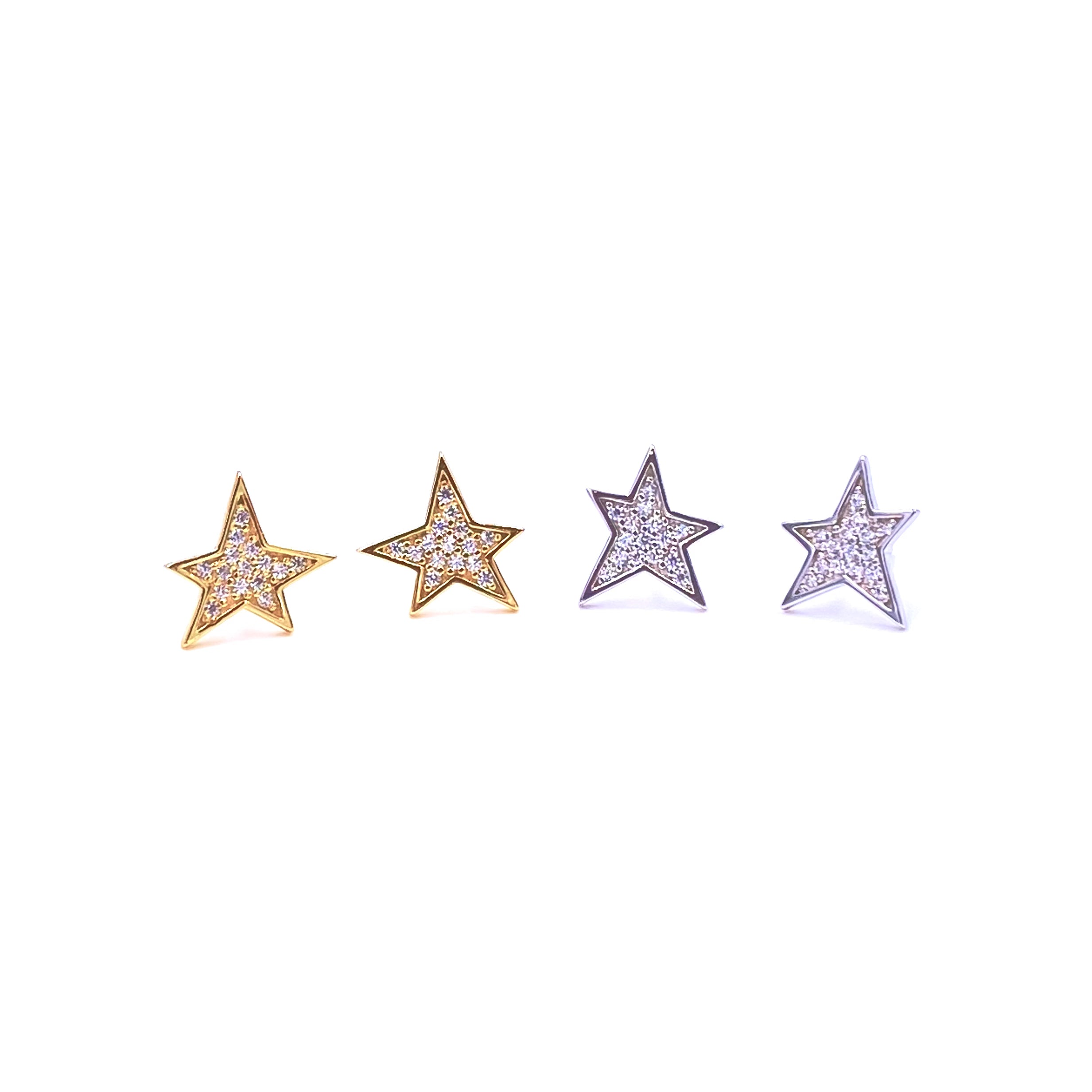 Ashley Gold Sterling Silver CZ Stud Earrings - Elegant Cubic Zirconia Jewelry for Women | Perfect for Parties, Weddings & Everyday Wear