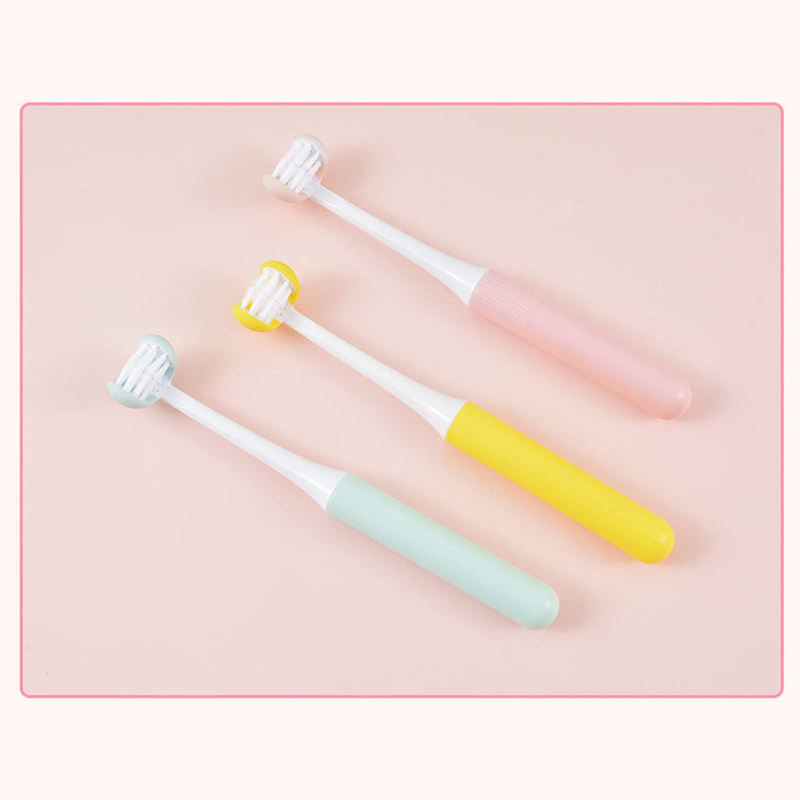 Orbital U-Shaped Kids Toothbrush for 3-12 Years Old & Adults - 360° Full Teeth Cleaning, Whitening & Strengthening - Soft Bristles for Gentle Oral Care - Perfect for Home, Travel & School Use (Random Color)