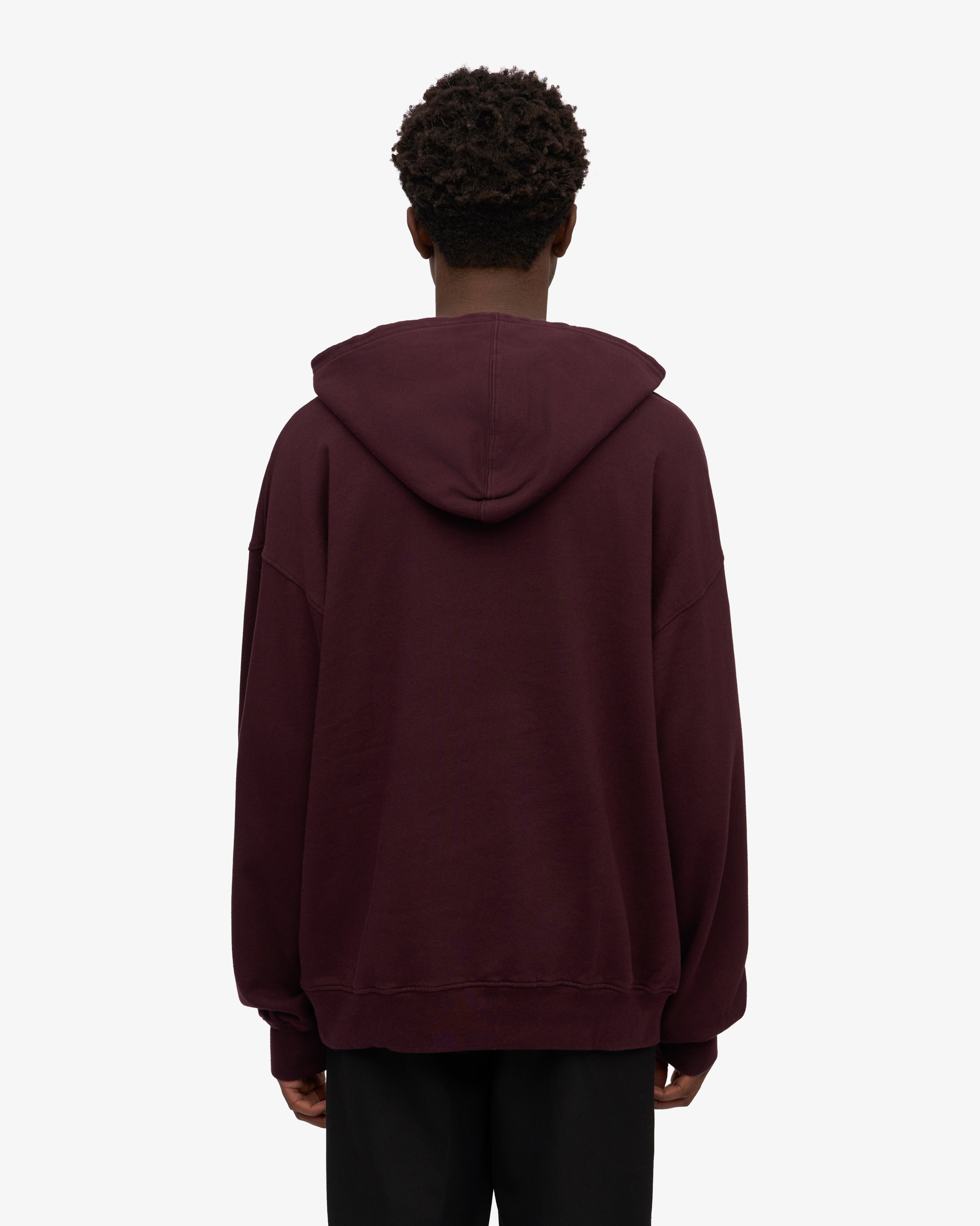 Organic Oversized Hoodie - Oxblood Red | Cozy Unisex Pullover for Men & Women | Perfect for Casual Wear, Lounging & Outdoor Activities