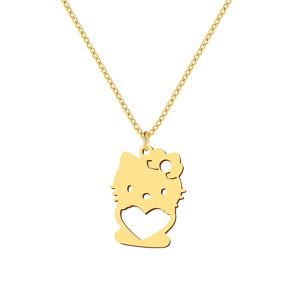 Elegant Cat Moon Necklace for Women & Teen Girls - Dainty Cat Pendant Jewelry, Perfect Gift for Birthday, Christmas & Valentine's Day - Ideal for Casual Wear, Date Nights & Friendship Celebrations