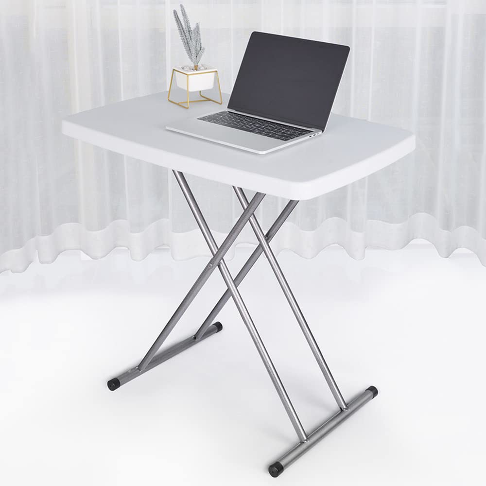 Adjustable Folding TV Tray Table - Portable Laptop Desk with Anti-Skid Feet for Eating, Working & Relaxing - Perfect for Bed, Sofa, Office & Small Spaces - Sturdy & Lightweight Design for Dining, Studying or Watching TV