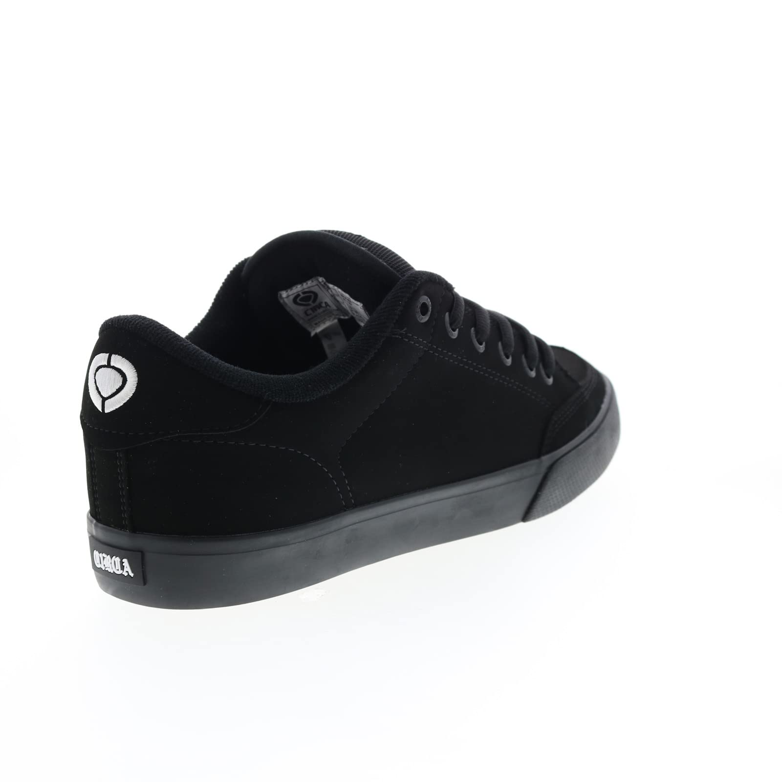 Men's AL50 Black Synthetic Leather Sneakers Size 9 - Comfortable Casual Shoes for Walking, Running & Everyday Wear
