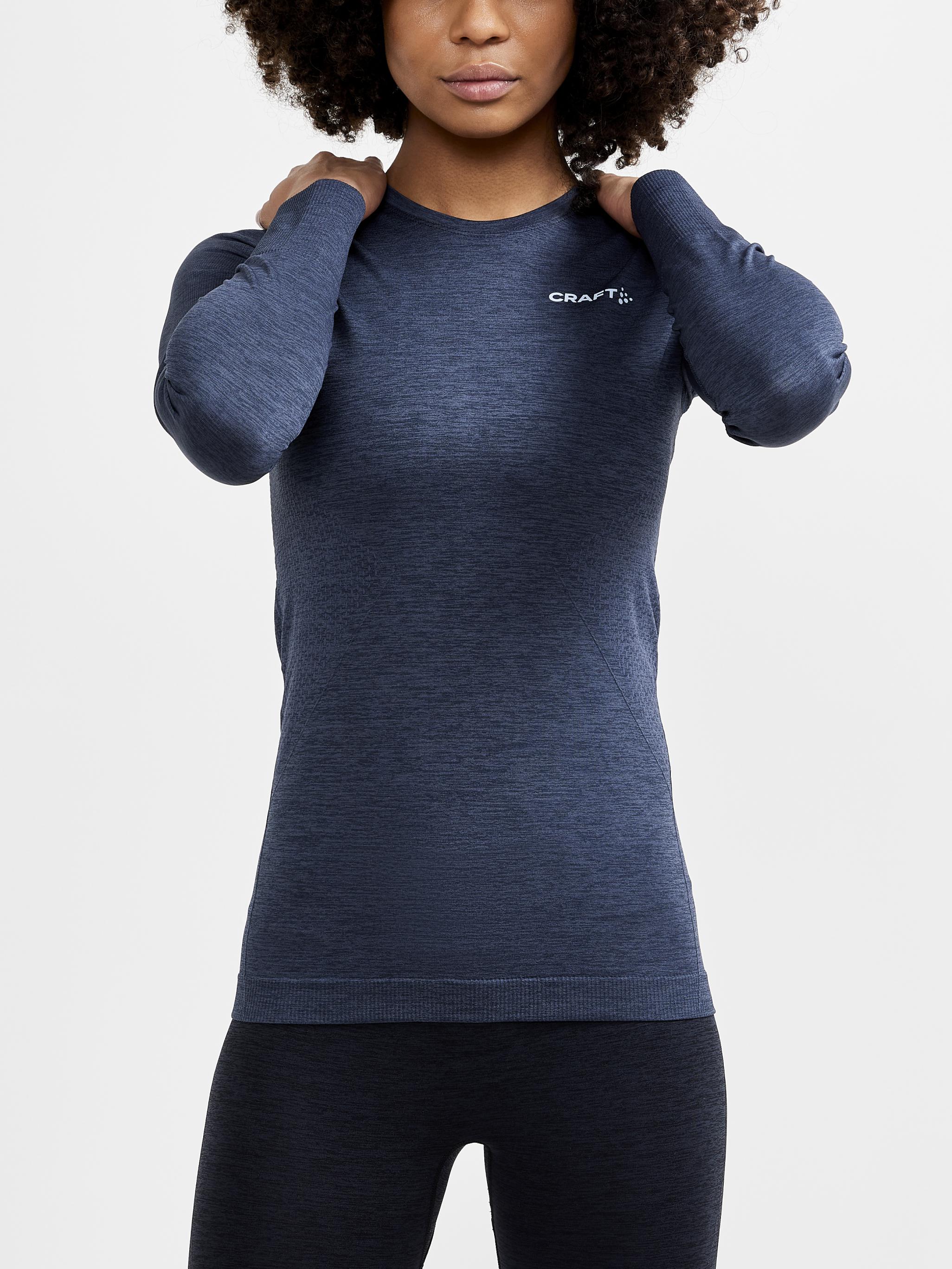 Women's Core Dry Active Comfort Baselayer Top - Moisture Wicking, Breathable & Odor Resistant for Yoga, Running & Outdoor Activities