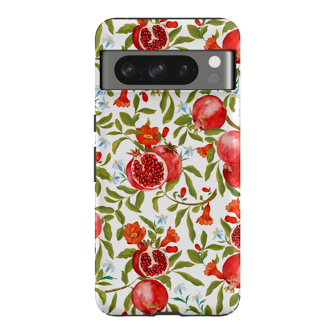Premium Pomegranate Design Shockproof Phone Case for iPhone 15/14/13/12 Pro Max - Trendy Protective Cover for Everyday Use, Travel & Outdoor Activities