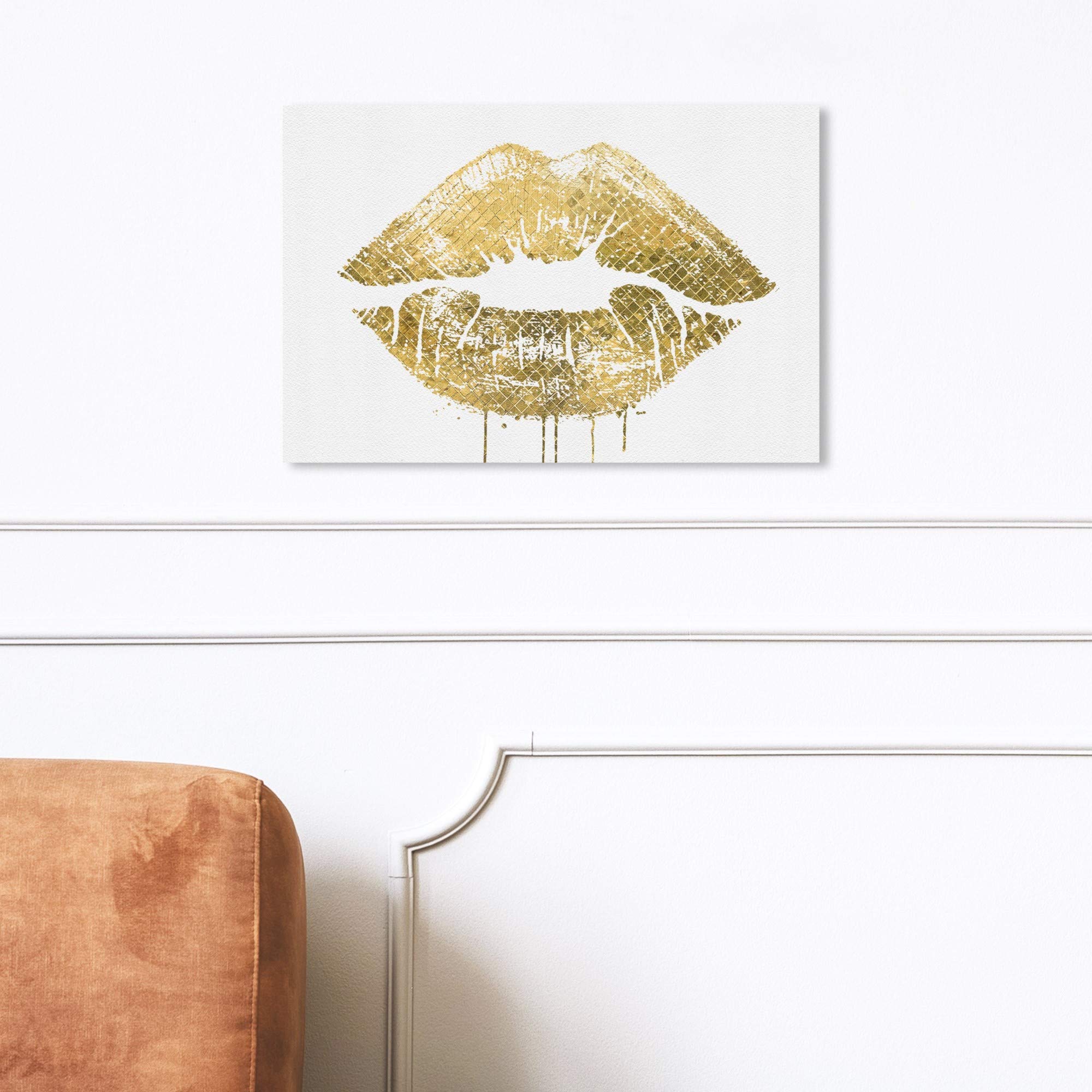 Oliver Gal Artist Co. Fashion & Glam Wall Art Canvas Prints - 24x16 Inch Home Decor in White & Gold | Perfect for Living Room, Bedroom & Office Wall Decor