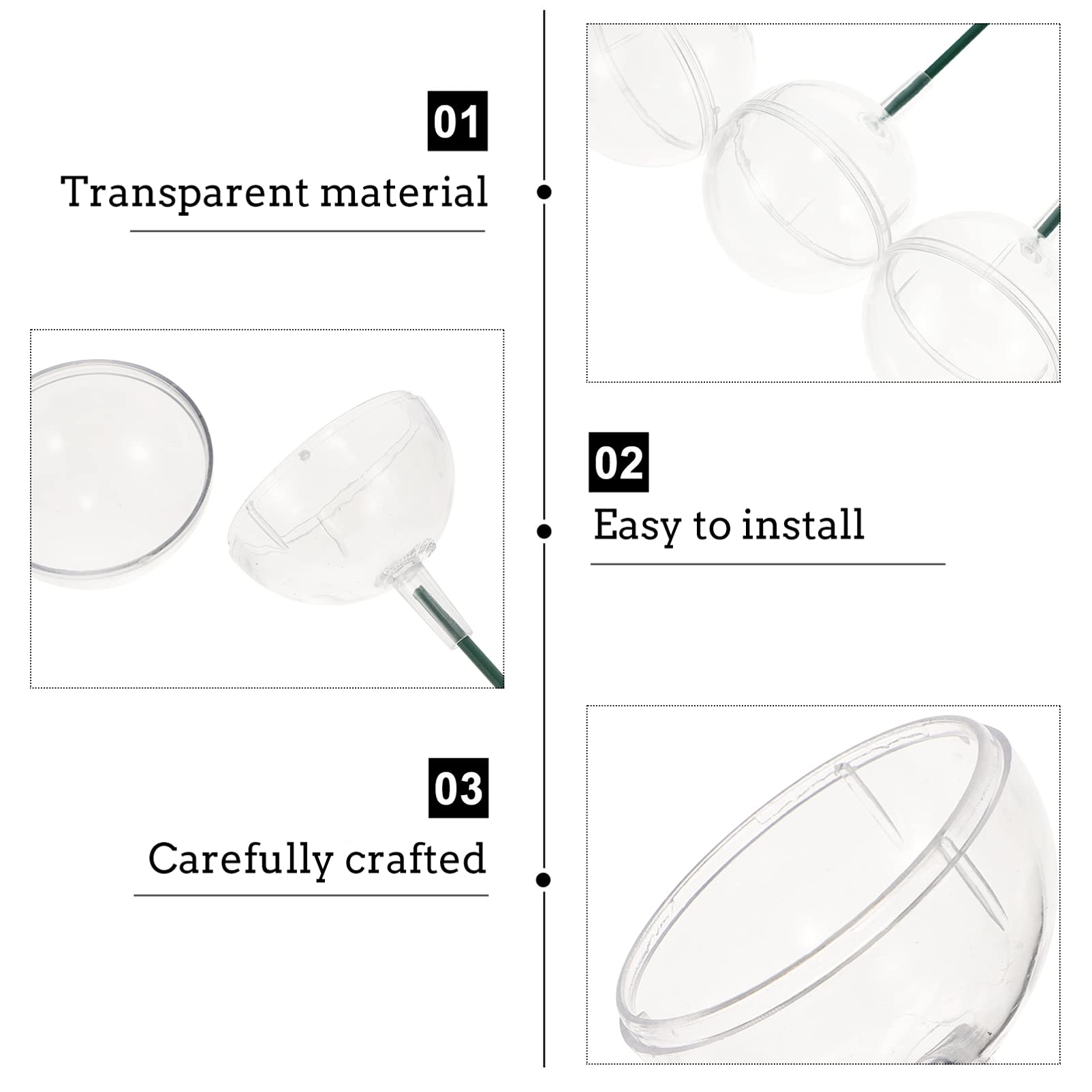 10 Sets Chocolate Torus Holders - Candy Cups, Truffle & Mini Lollipop Packaging - Plastic Cake & Muffin Stand with Decorative Flowers for Dessert Displays, Party Decorations & Baking Supplies
